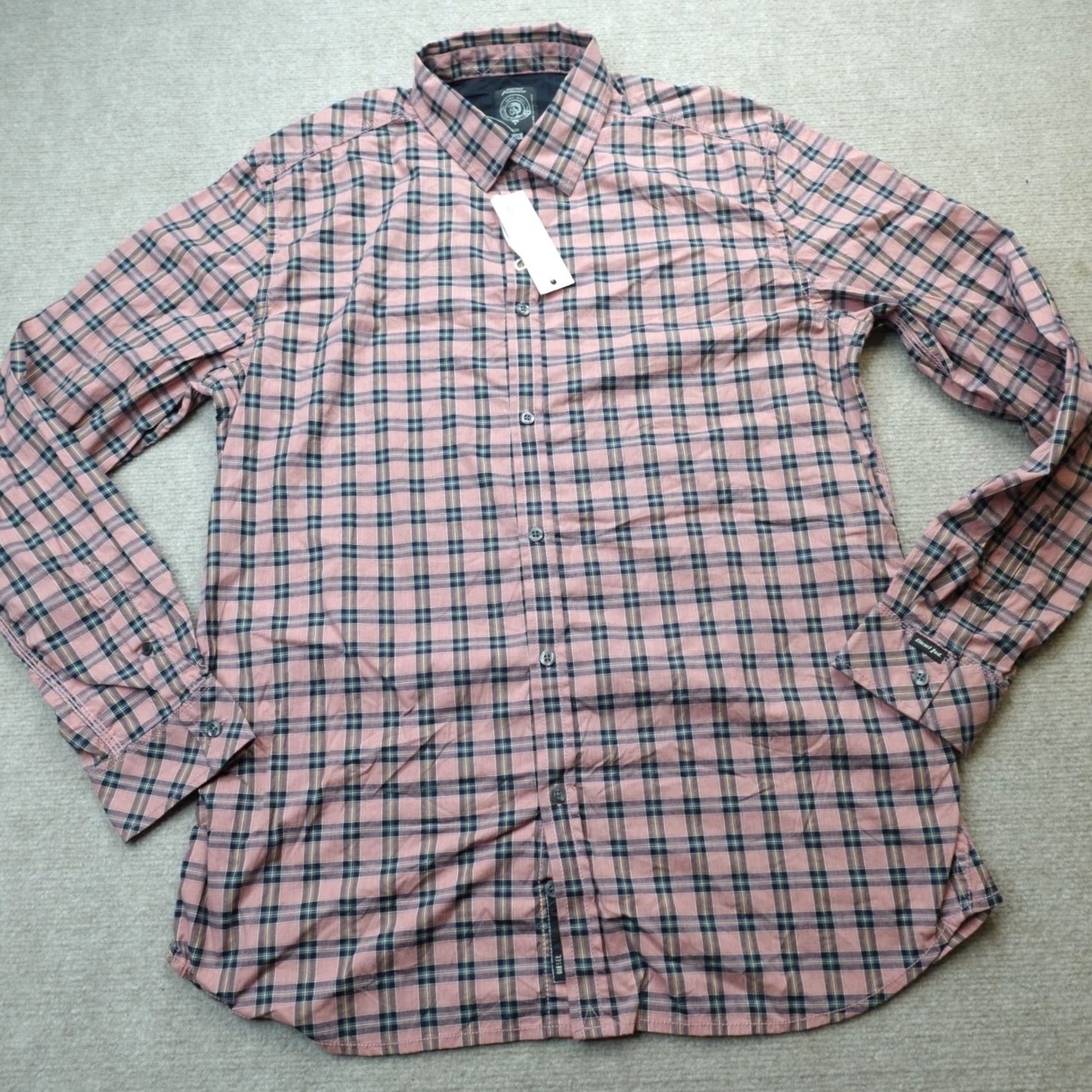 Diesel VINTAGE Diesel Shirt XL Pink Plaid Sashton NEW Men Button-Up Long Sleeve Collared Cotton USA 90s Size US XL / EU 56 / 4 - 2 Thumbnail