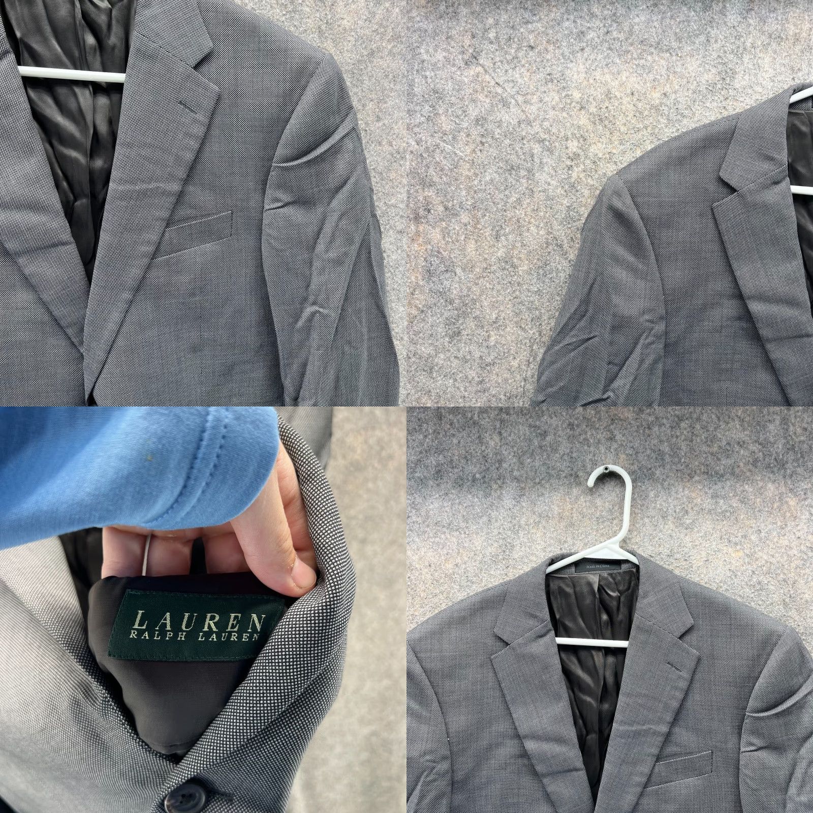 Ralph Lauren Lauren Ralph Lauren Blazer Sport Coat Jacket Mens 40S Gray Wool Short Short Coat Two-Button Two-Button Jacket Mens Vintage N/A Size US 40 / EU 56 - 8 Thumbnail