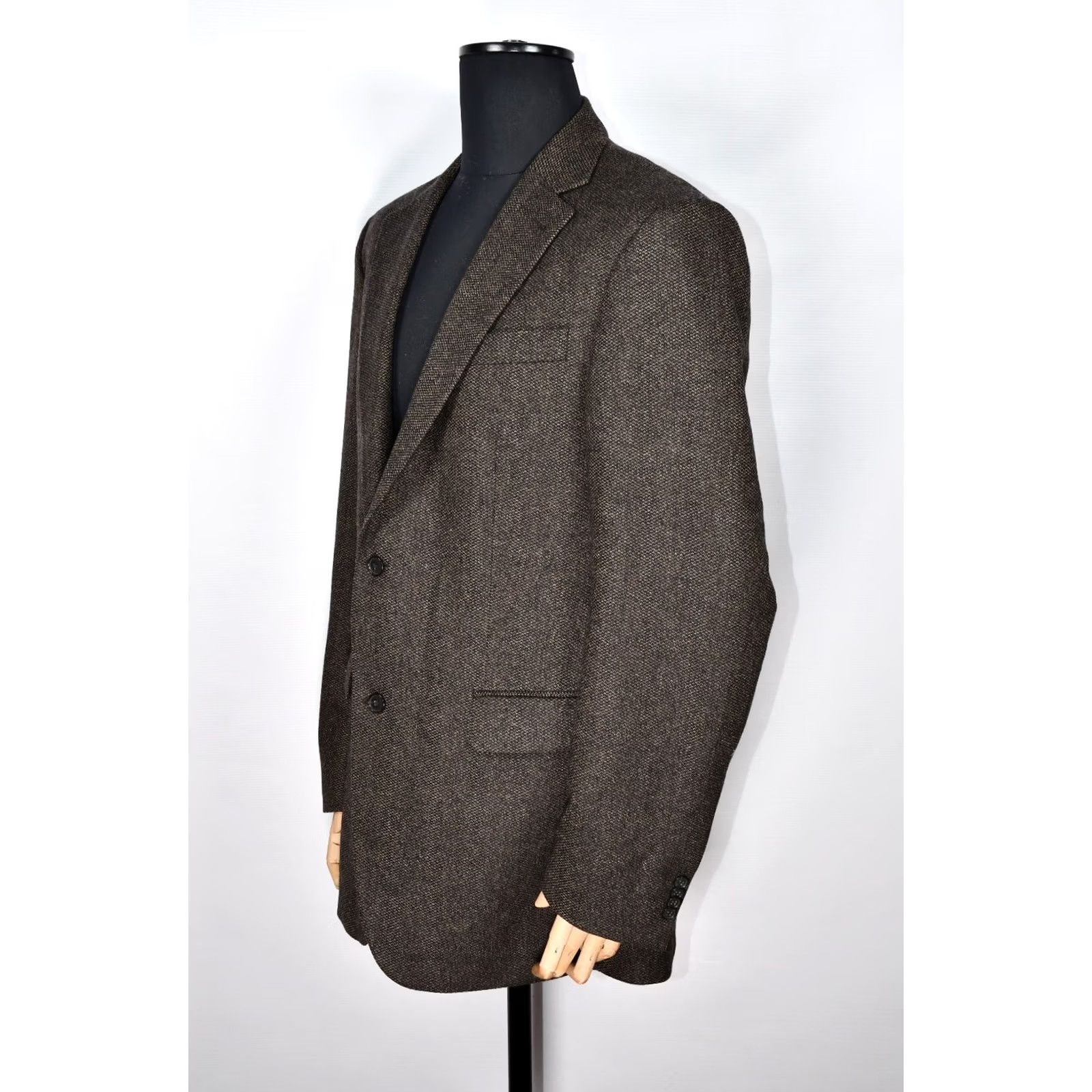 Vintage Cerruti Blazer Shirt Men Brown Wool 95%Wool 5%Cashmere 42L Vintage No/Regular Size 42 L Brown Mens Blazer Size 42R - 2 Thumbnail