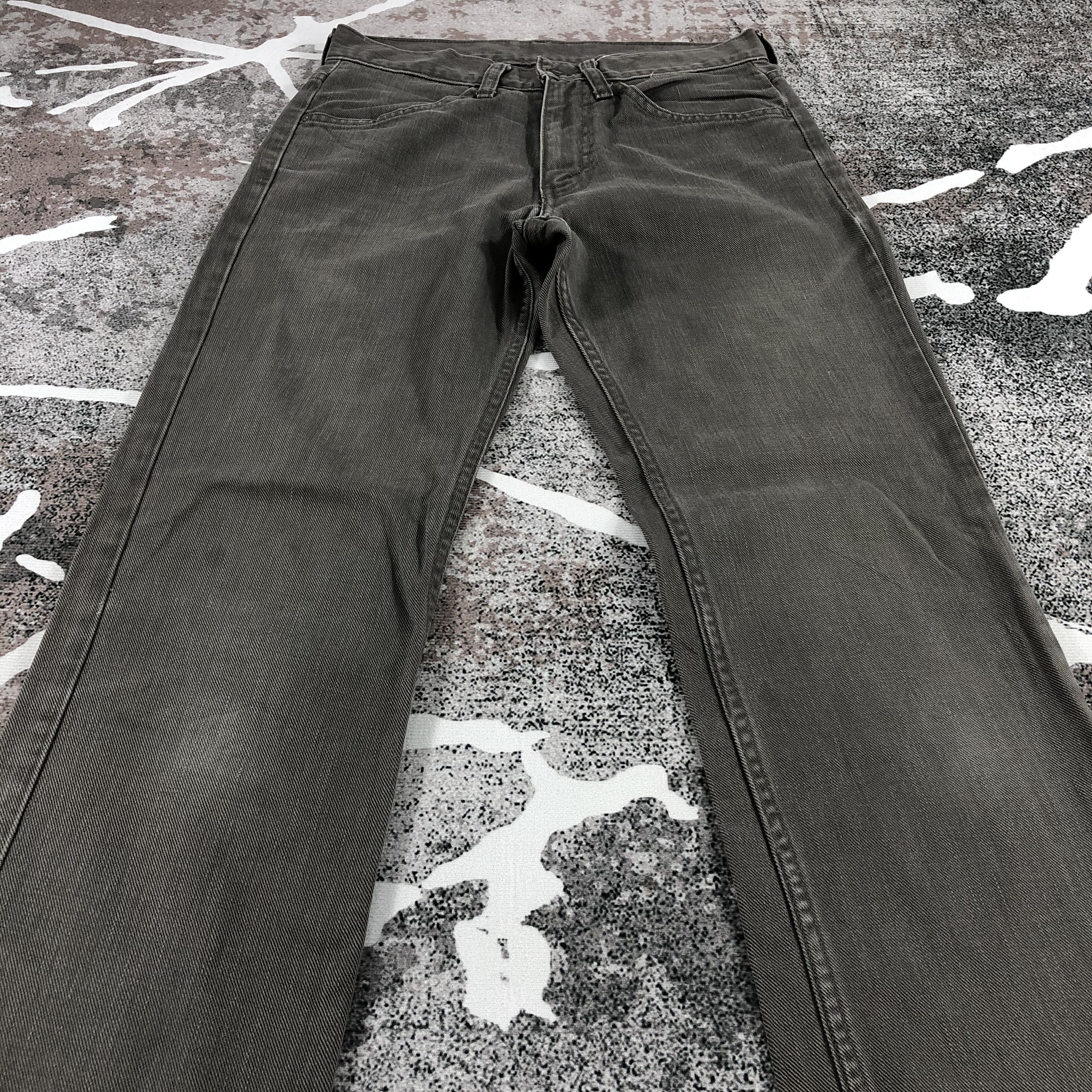 Levi's Vintage Levis 519 Jeans Faded Black Denim KJ690 Size US 29 - 3 Thumbnail