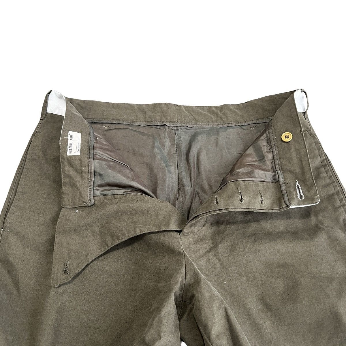 Helmut Lang HELMUT LANG 1997 White Painted Waistband Trousers 50 Size US 32 / EU 48 - 6 Thumbnail