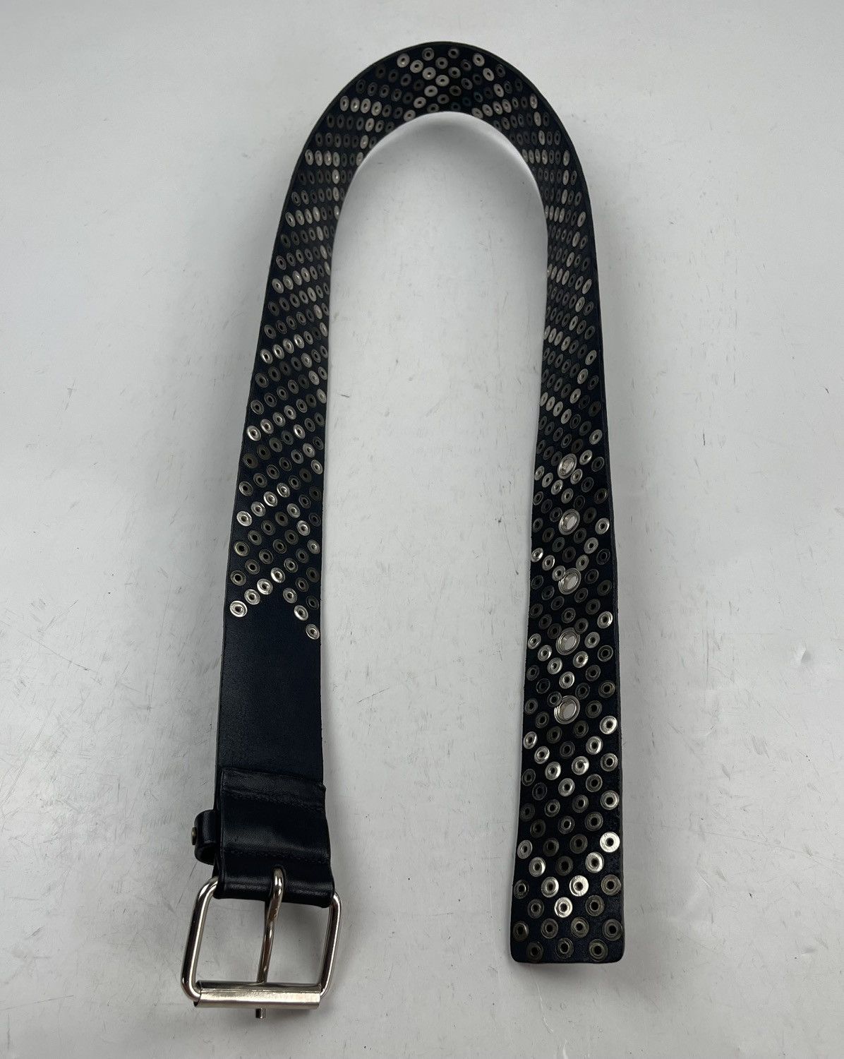 Other punk style studded leather belt tc36 Size 34 - 5 Thumbnail
