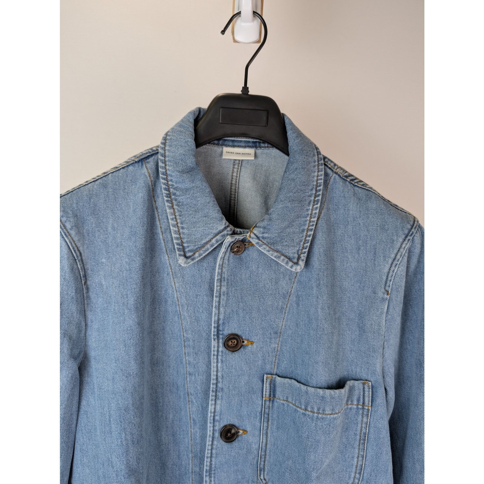 Dries Van Noten o1rshd1 Braxton Denim Jacket in Blue Size US XXL / EU 58 / 5 - 7 Thumbnail