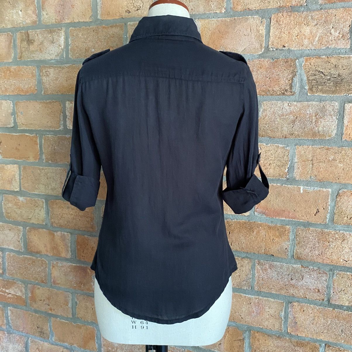 Japanese Brand G.O.A Vintage Black Shirt with Front Pockets Size M / US 6-8 / IT 42-44 - 2 Thumbnail