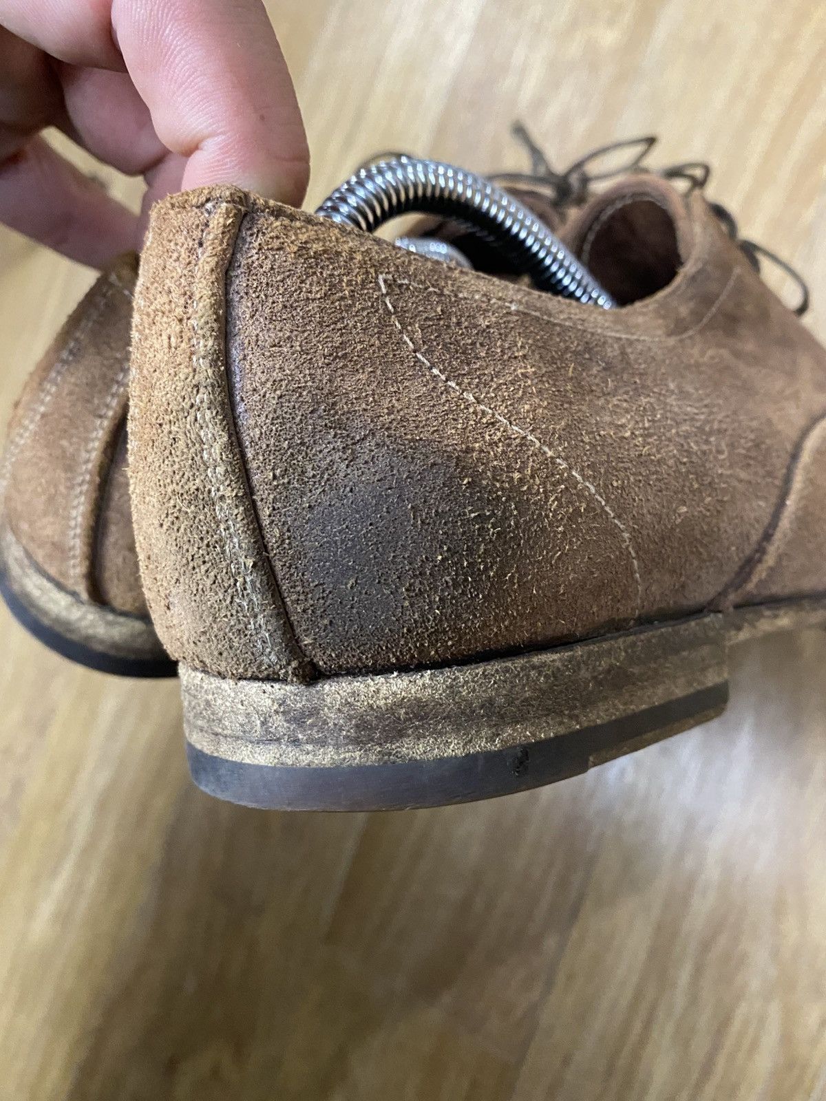 Japanese Brand × Shoto Shoto Avantgarde Plain Toe Brown Suede Shoes Size US 7 / EU 40 - 7 Thumbnail