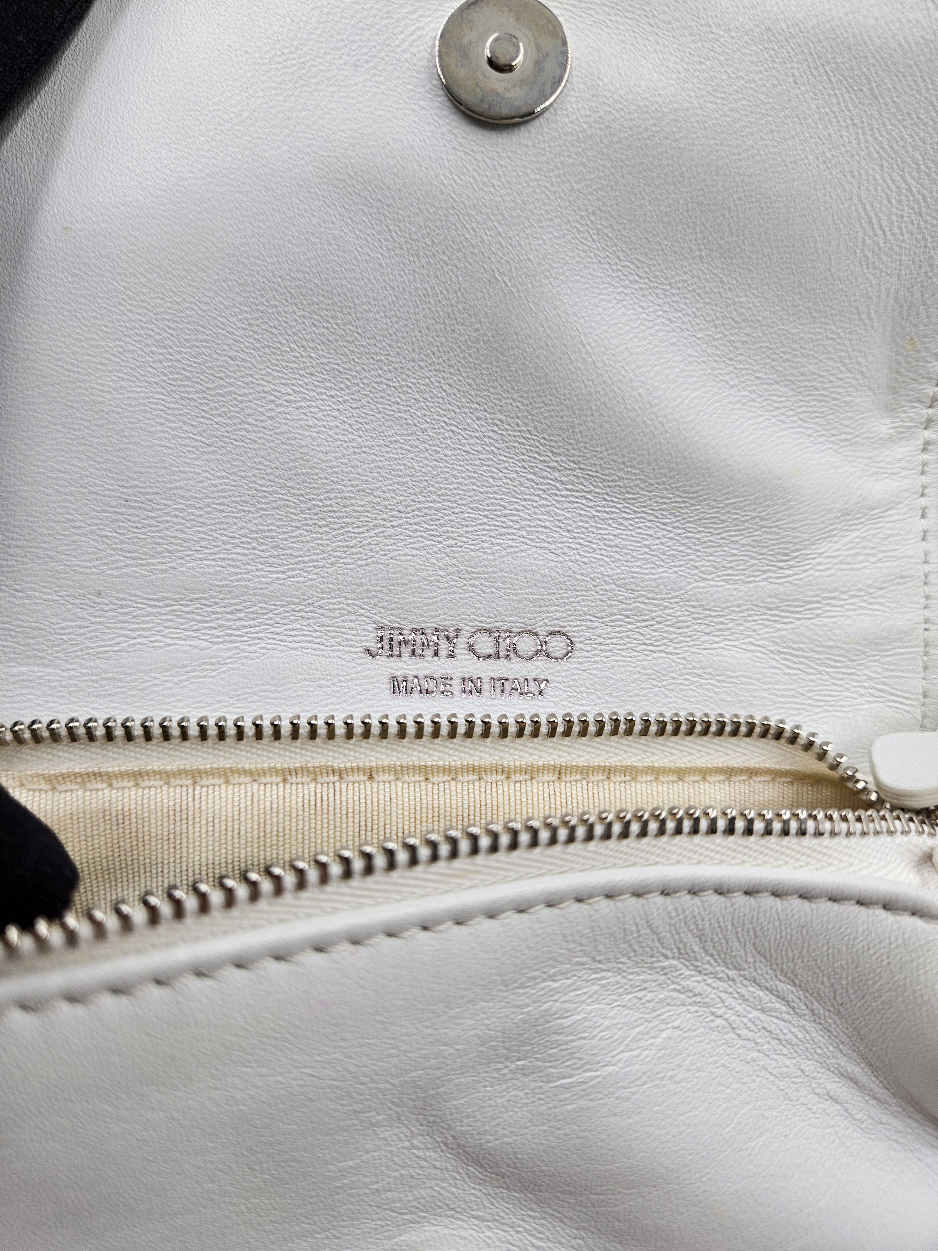 Jimmy Choo White Leather Small Star Studded Crossbody Bag Size ONE SIZE - 4 Thumbnail