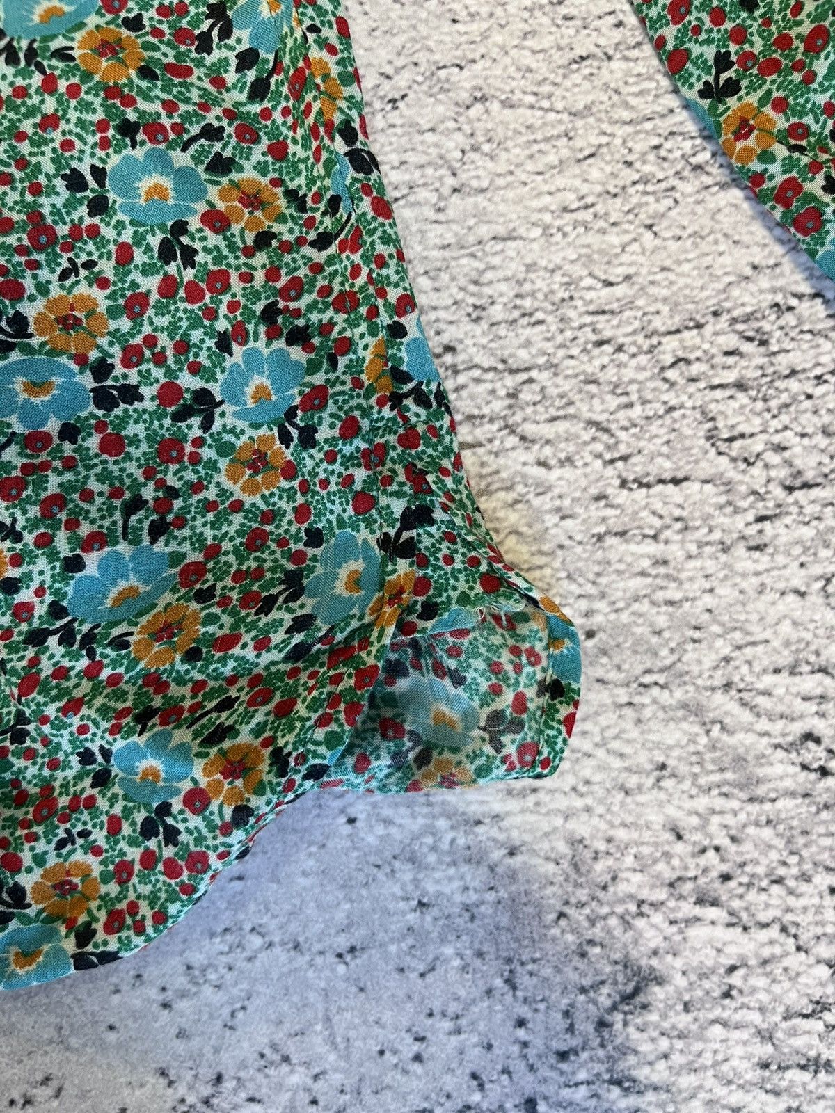 Saint Laurent Paris Saint Laurent Shirt Multicolored Viscose Floral-Print Blouse Size M / US 6-8 / IT 42-44 - 10 Thumbnail