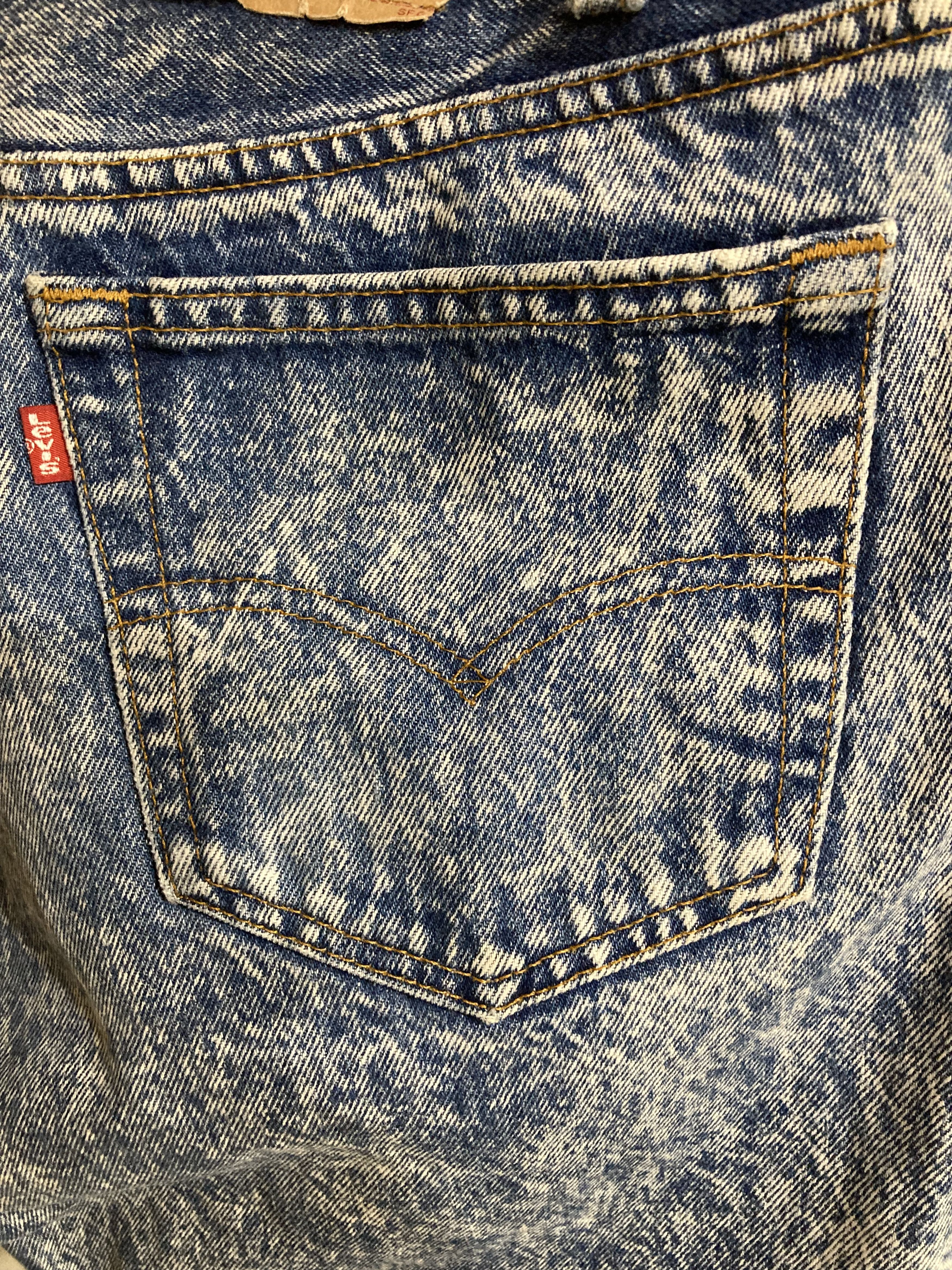 Levi's Vintage Levis 501 Acid Wash Jeans Size US 32 / EU 48 - 4 Thumbnail