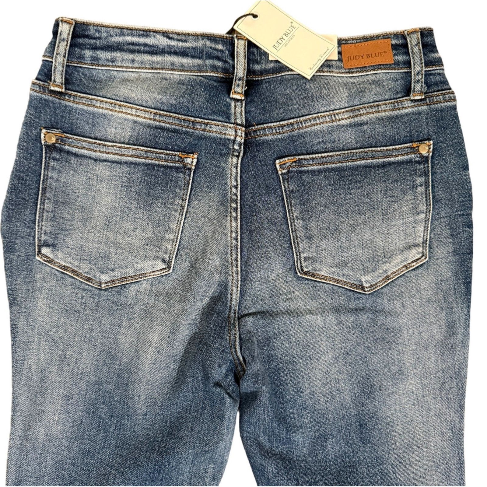 Judy Blue Judy Blue Mid Rise Flare Fit Leg Jeans Inseam Panel 13 31 Size 31" - 8 Thumbnail