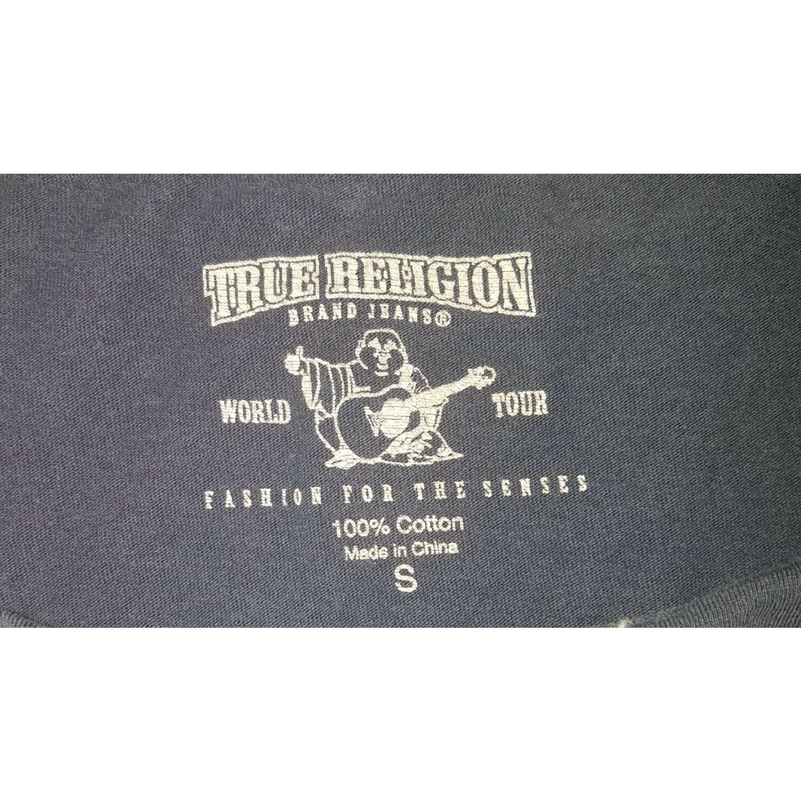Vintage True Reglion Blue Graphic T-Shirt Mens S Size US S / EU 44-46 / 1 - 4 Thumbnail