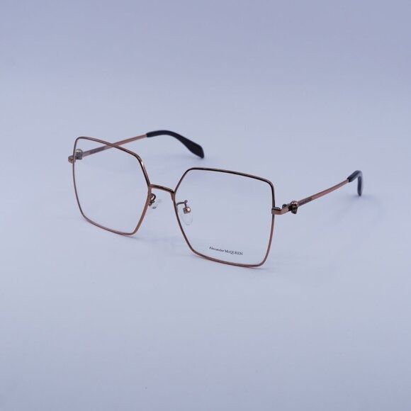 Alexander McQueen Alexander McQueen AM0276O 003 Eyeglasses Nude 57mm Square Size ONE SIZE - 5 Thumbnail