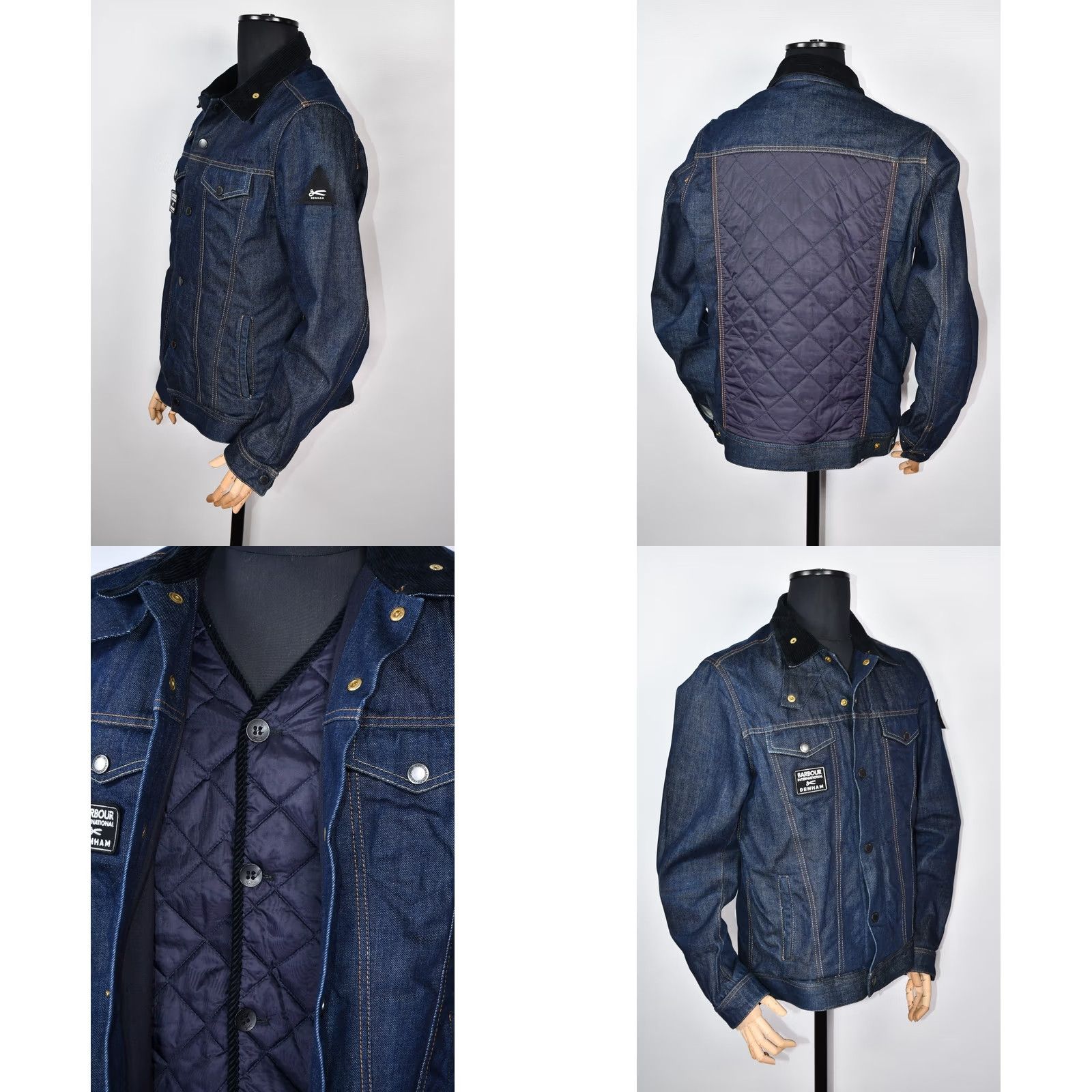 Barbour Barbour International X Denham X10 Year Anniversary Denim South Jacket L Men Regular Blue 100% Cotton Denim Jacket Jeans-style Vintage: No Size US L / EU 52-54 / 3 - 8 Thumbnail