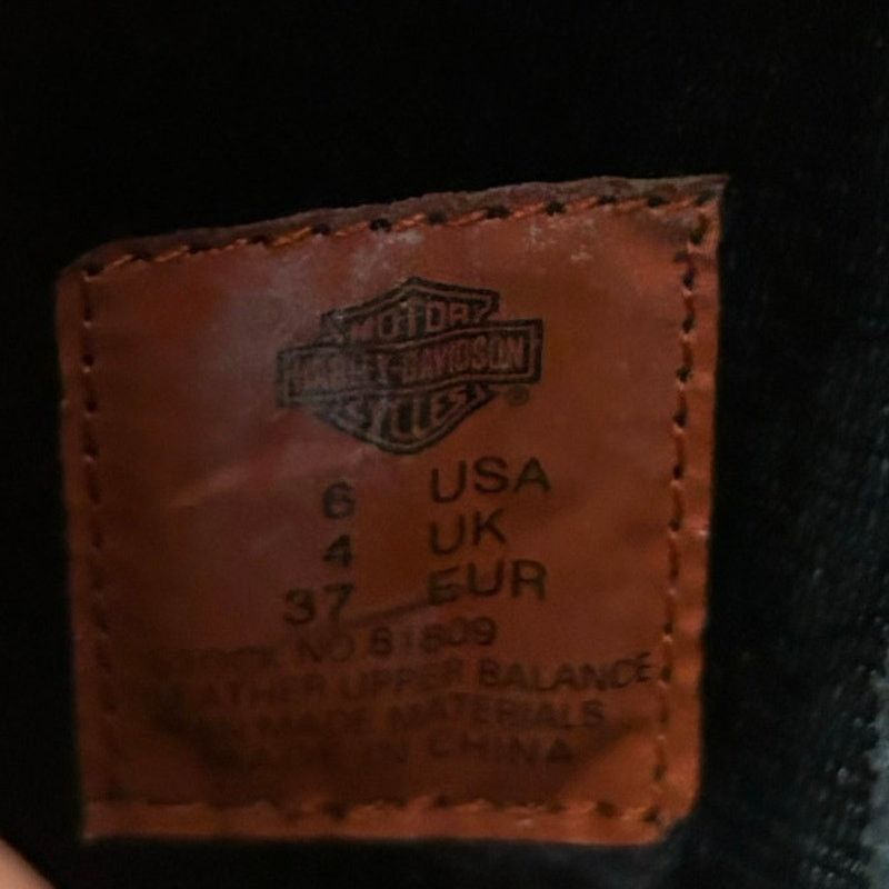 Harley Davidson Preloved-Harley Davidson Women's Strut Boots Leather 6 Size US 6 / IT 36 - 7 Thumbnail