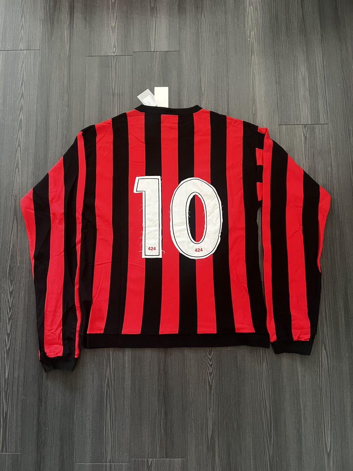 424 424 Long Sleeve Stripped Jersey Sweater. Size US L / EU 52-54 / 3 - 2 Thumbnail