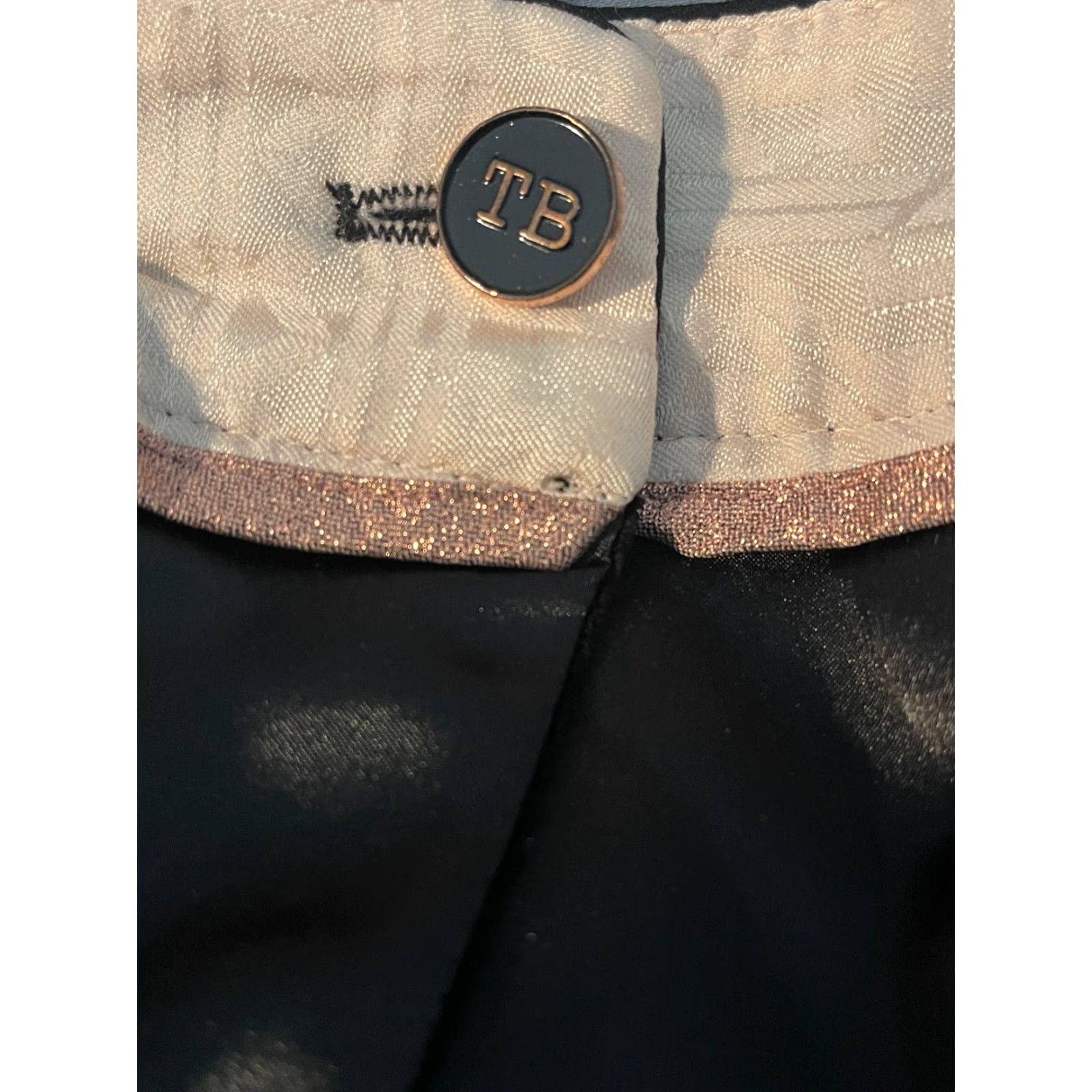 Ted Baker TED BAKER Womens Dress Slacks Pants Trousers Sz 2 Waist 31 Velvet Black Size 26" / US 2 / IT 38 - 7 Thumbnail