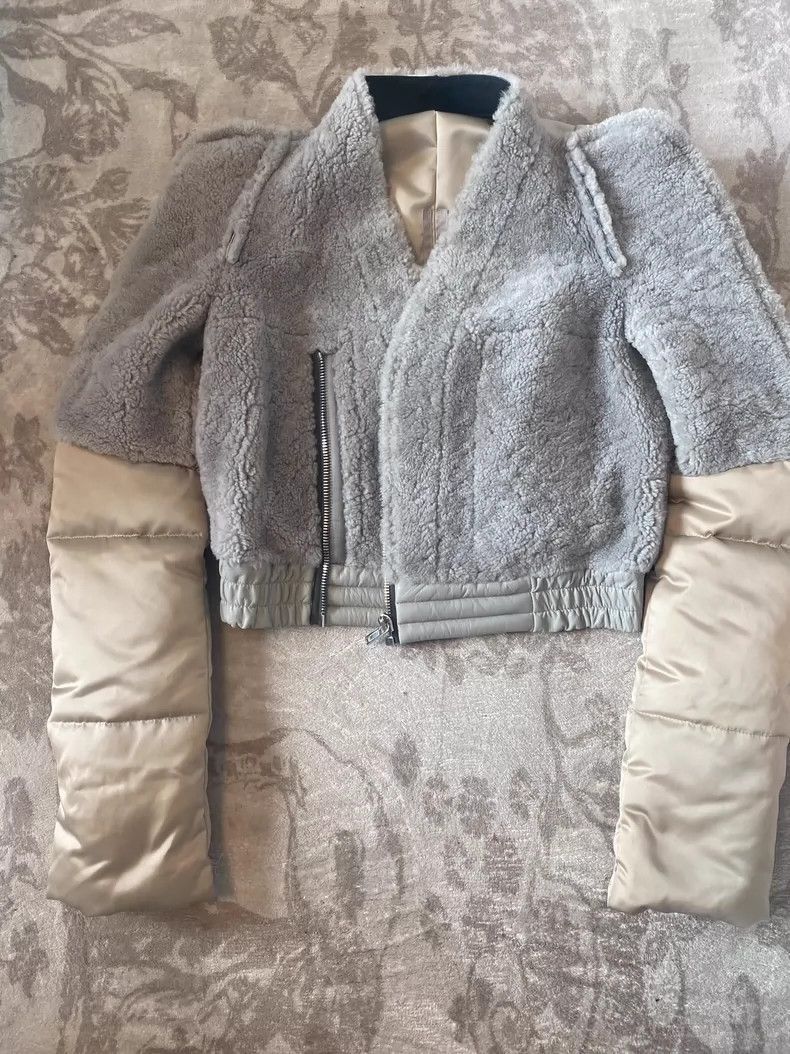 Rick Owens Rick Owens Grey fur stitching jacket down jacket-2506 Size US M / EU 48-50 / 2 - 1 Thumbnail