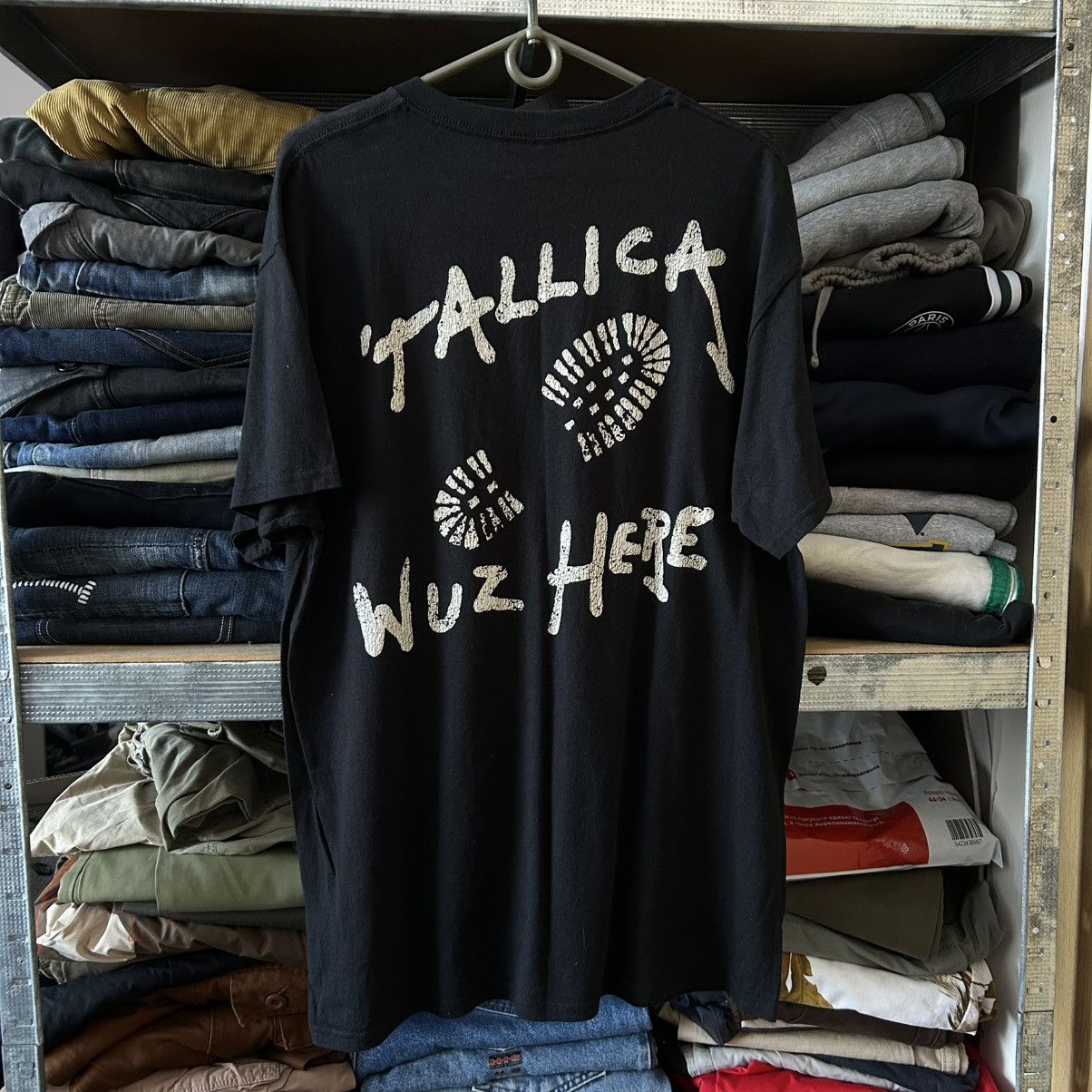 Band Tees Vintage Metallica Wuz Here big logo rock band tee Size US M / EU 48-50 / 2 - 2 Thumbnail