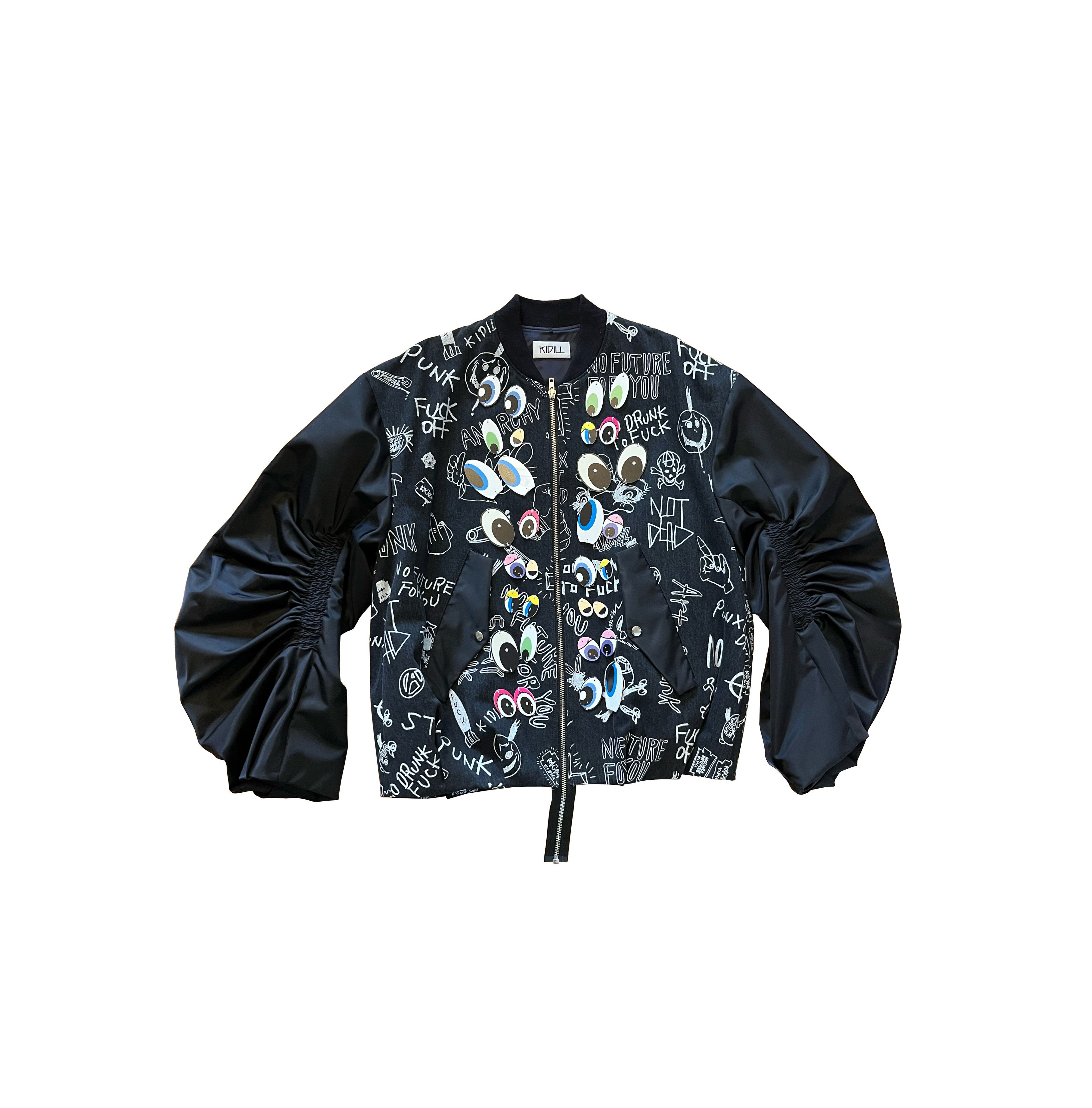 KIDILL KIDILL Dolls Eye Oversized Denim Jacket Size US XL / EU 56 / 4 - 1 Thumbnail