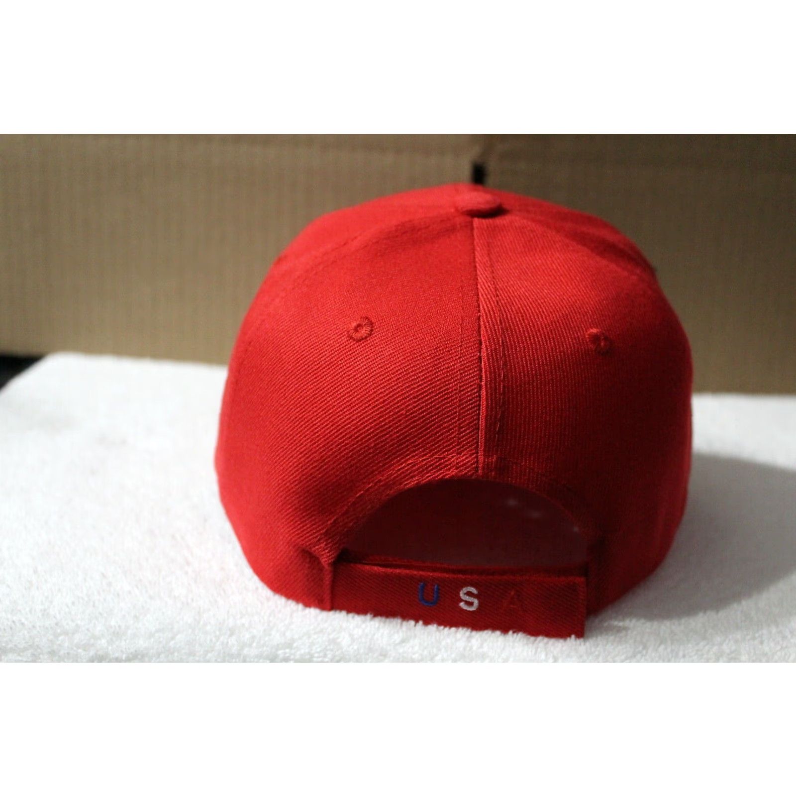 Vintage VINTAGE CALI American Flag Eagle Head Baseball Cap Men Adjustable Red USA 2010s Logo Size ONE SIZE - 2 Thumbnail