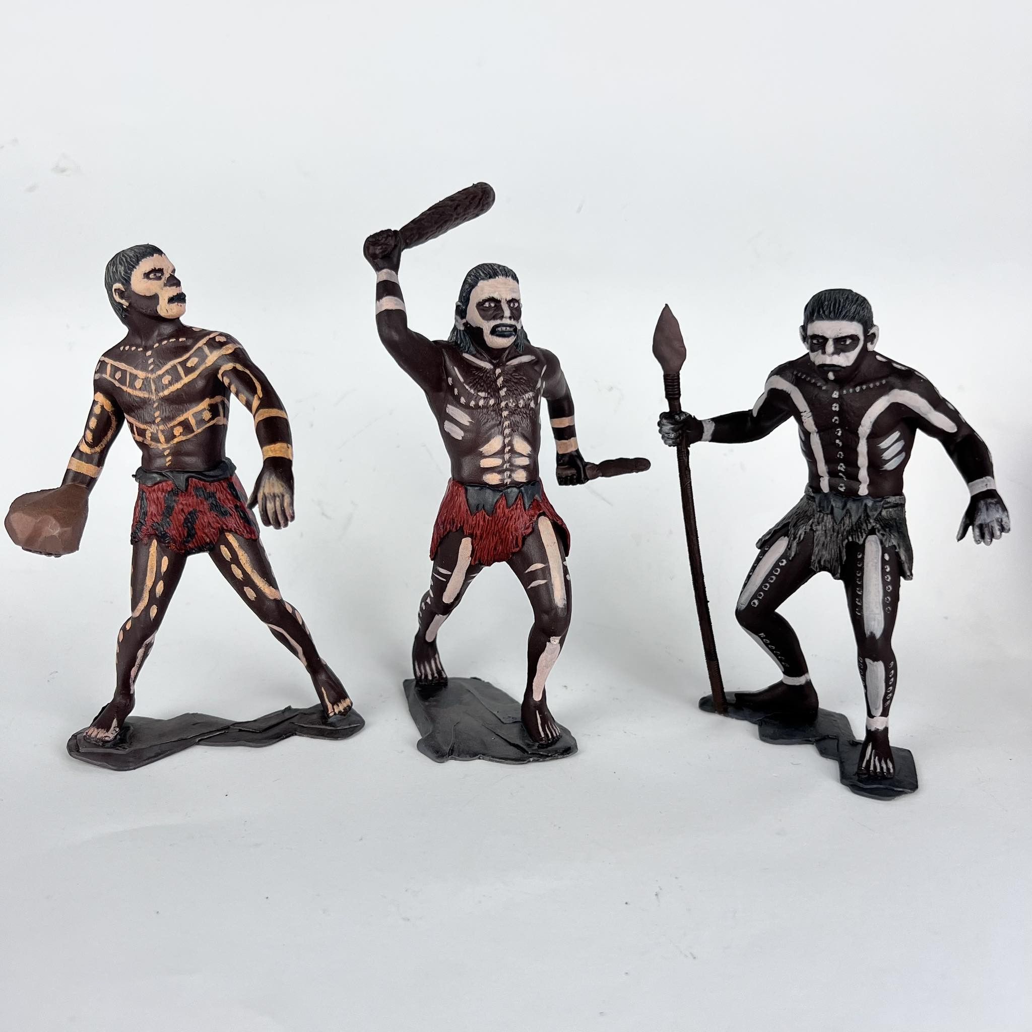 Vintage Vintage Soviet Plastic Set of 6 Soldiers Natives Savages Size ONE SIZE - 5 Thumbnail