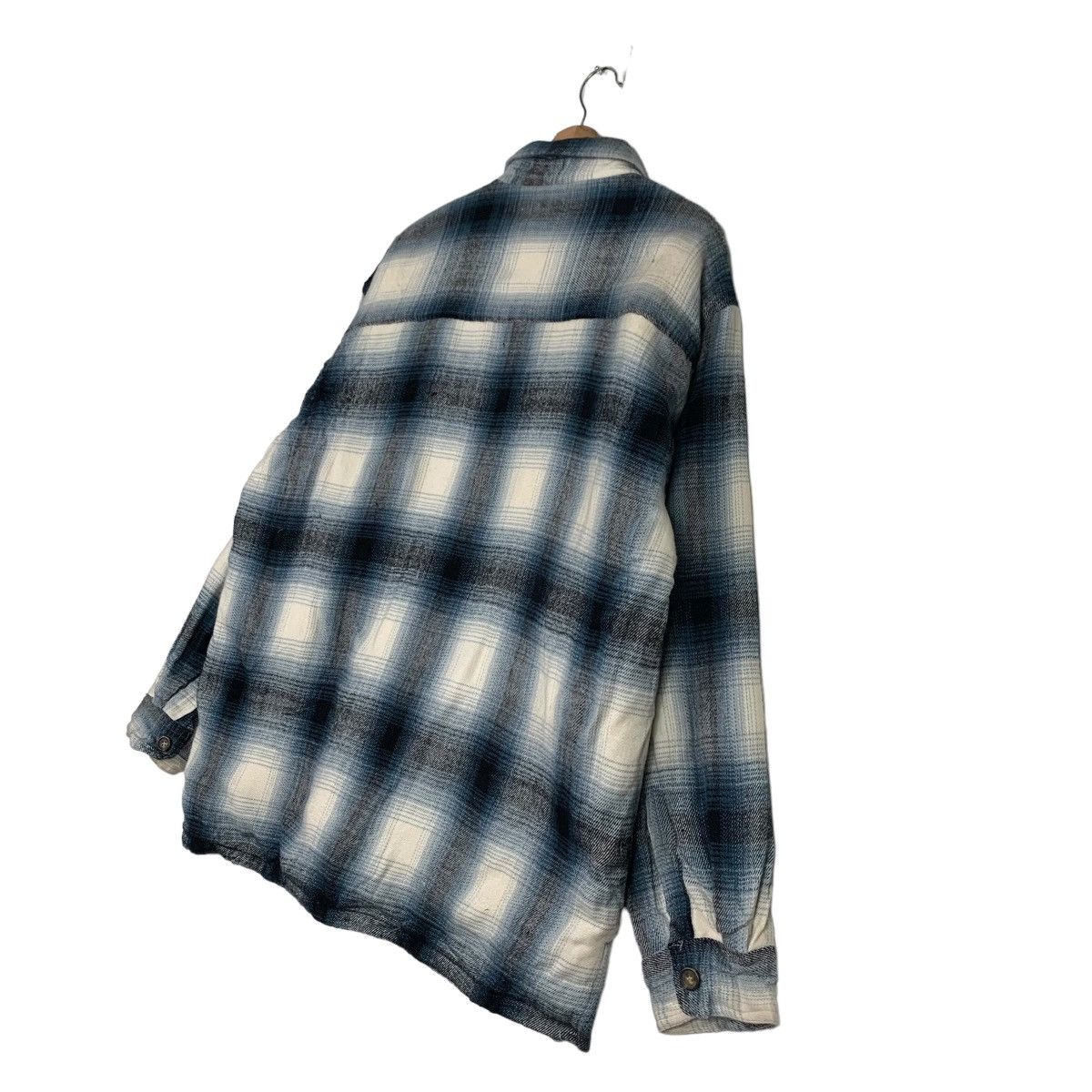Japanese Brand BAYLEAF Shadow Plaid Checked Tartan Sherpa Jacket #0066-C4 Size US L / EU 52-54 / 3 - 9 Thumbnail