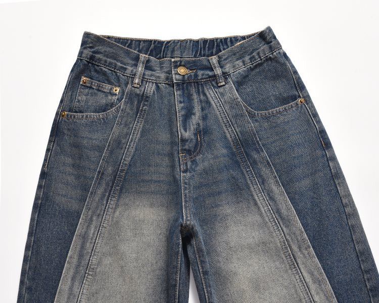 Japanese Brand × Jean High street wide leg blue wash scimitar cargo jeans y2k Size US 32 / EU 48 - 3 Thumbnail