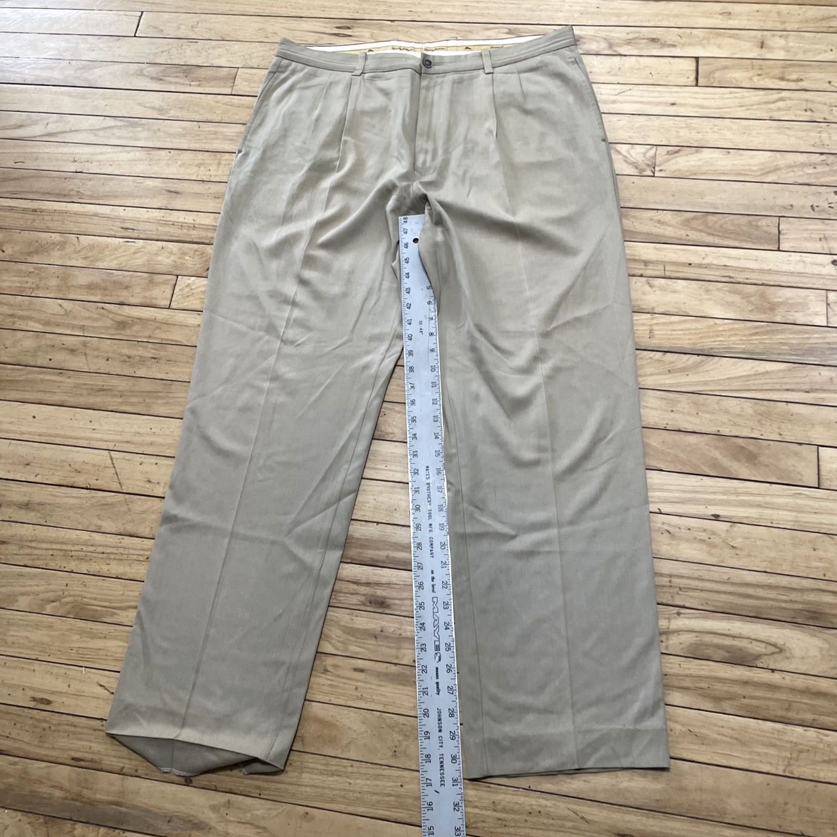 Tommy Bahama Tommy Bahama Pants Men 38x32 Silk Sand Pleat High Relax Trouser Grunge Size US 38 / EU 54 - 5 Thumbnail