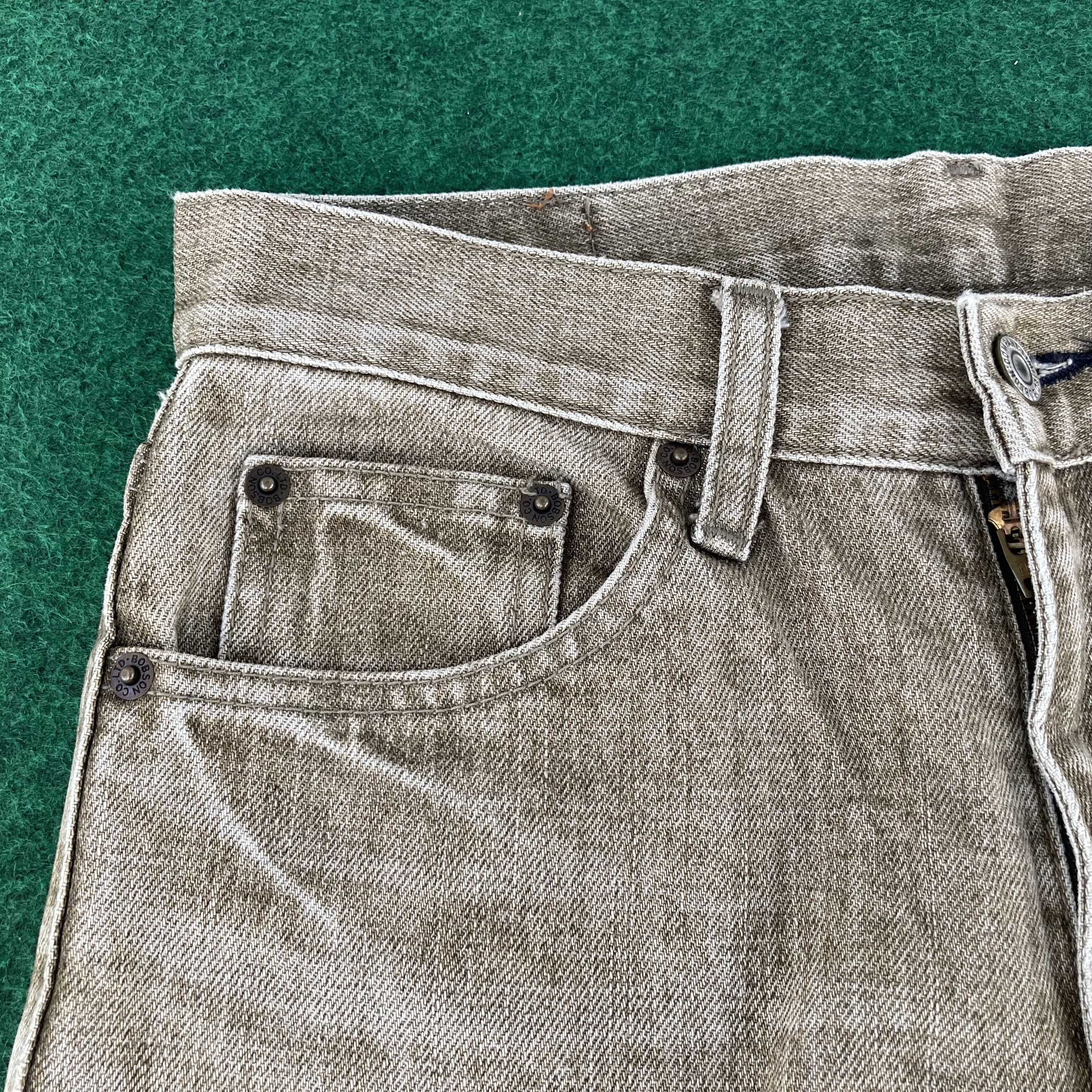 Japanese Brand × Vintage Vtg Bobson Denim Bootcut 28 Flared Faded Jeans Size US 28 / EU 44 - 5 Thumbnail