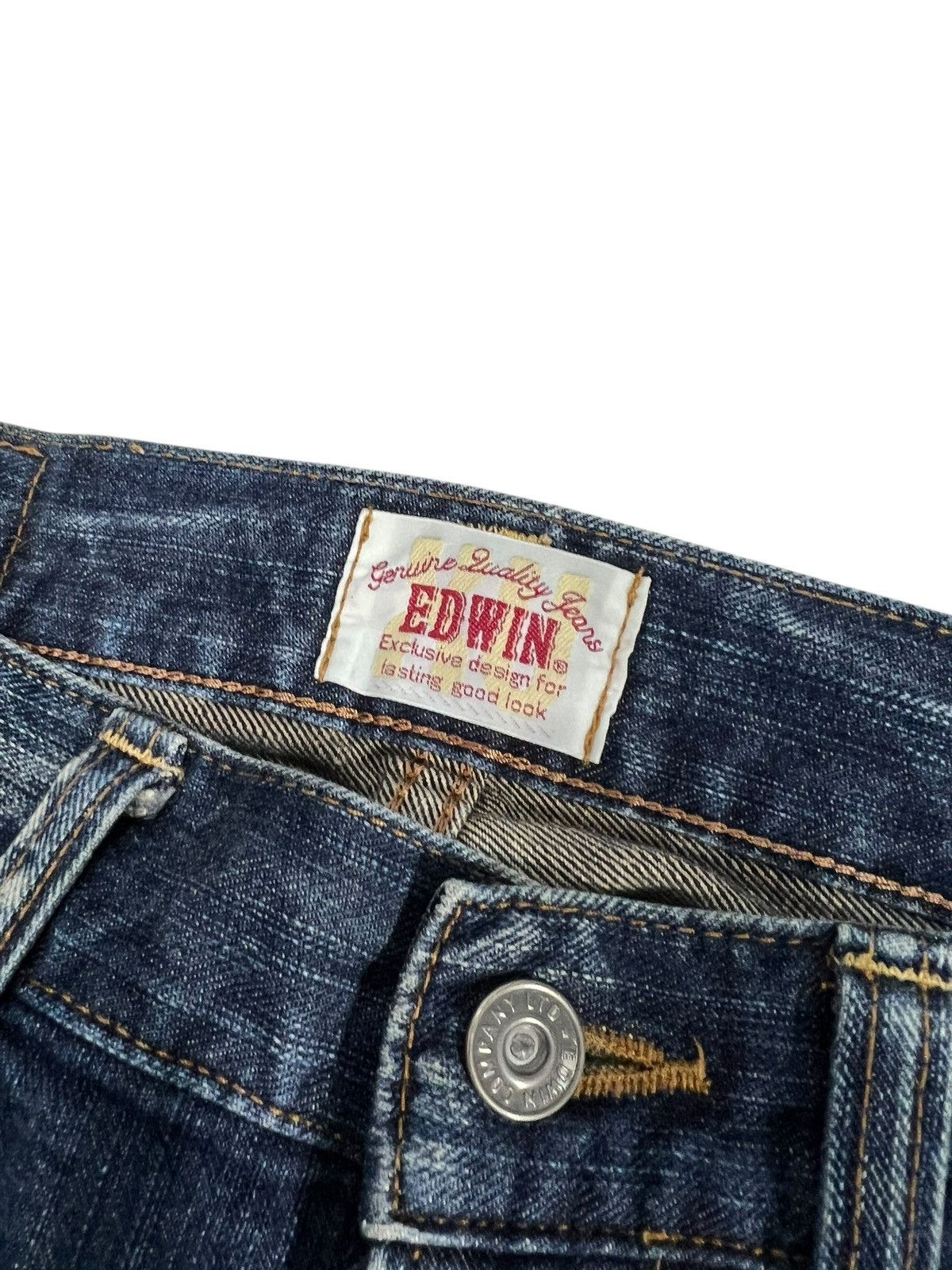 Japanese Brand Edwin Exclusive Vintage XV Mud Wash Denim Jean Japan Size US 33 - 10 Thumbnail