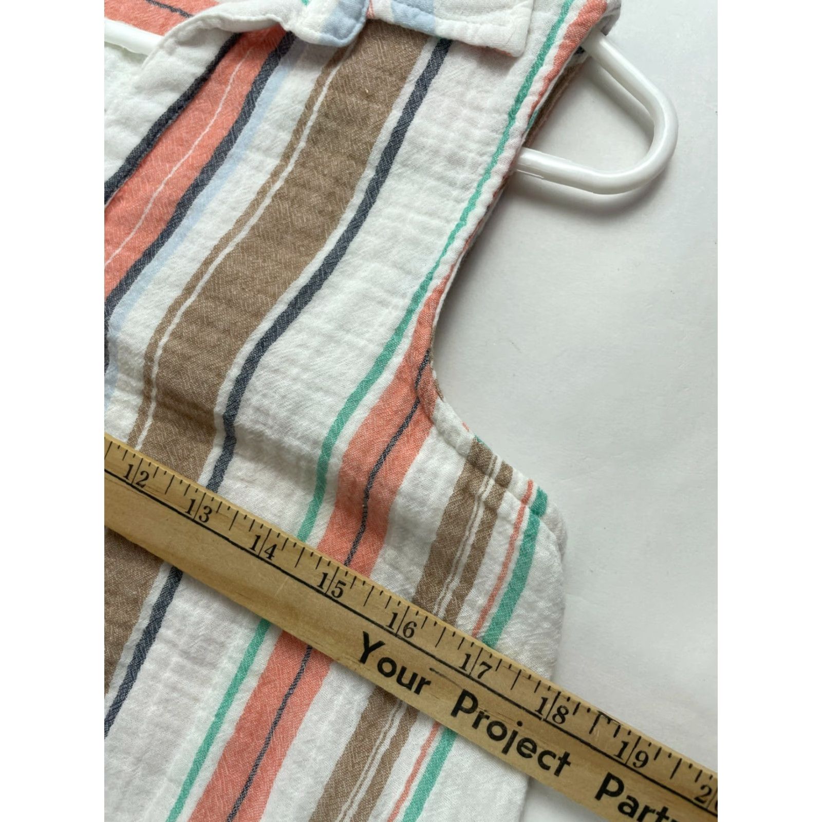 Vintage Time And Tru Blouse Shirt Women's Small Stripes Button Up Sleeveless White Sleeveless Shirt Womens Size S / US 4 / IT 40 - 5 Thumbnail
