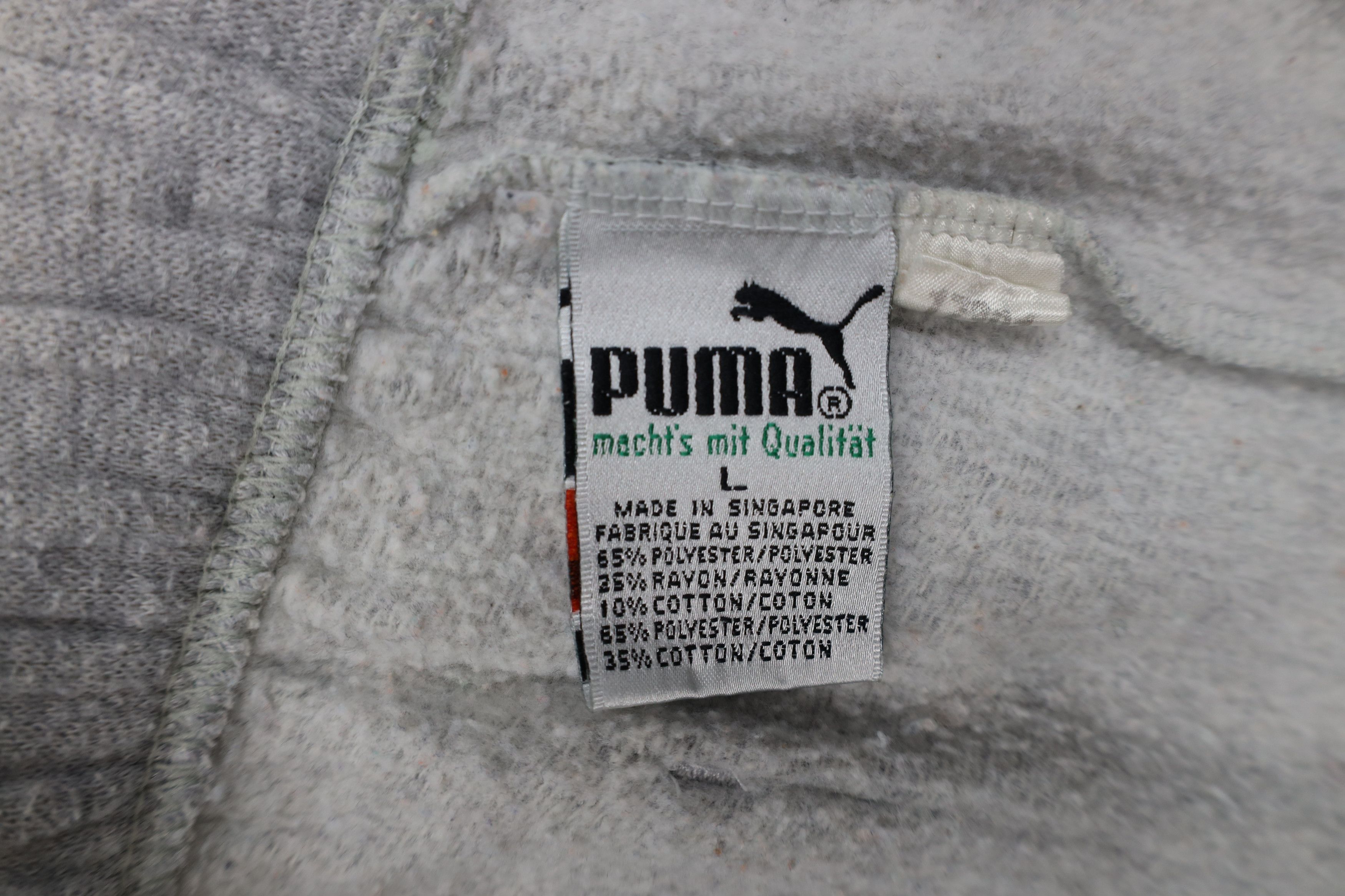 Puma Vintage 80s 90s Puma Triblend Sweatpants Joggers Pants Gray Size US 36 / EU 52 - 9 Thumbnail