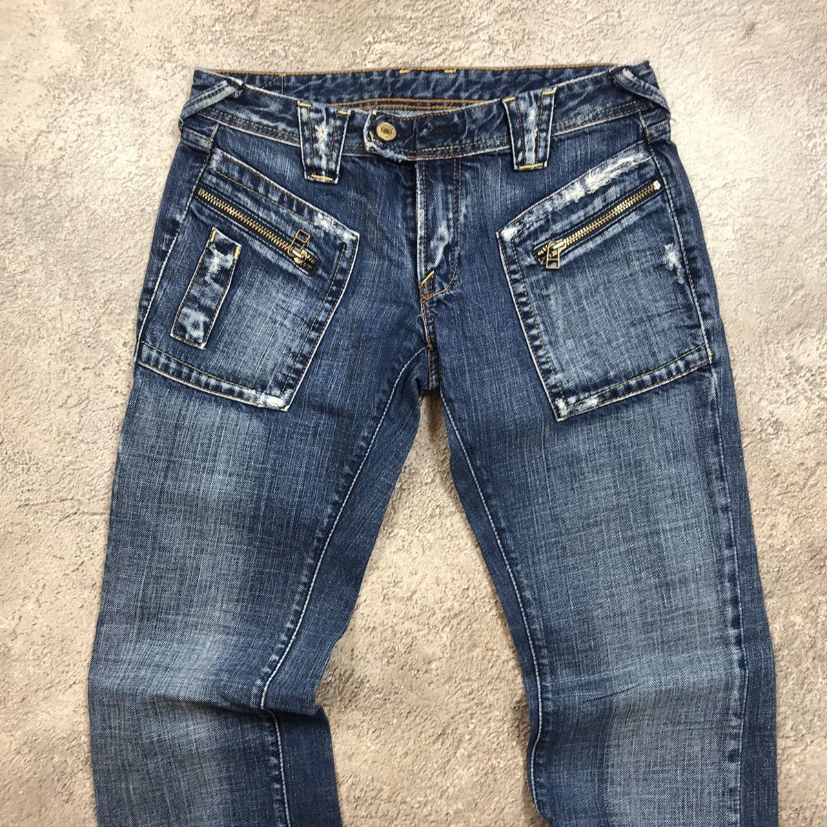Vintage Vintage 90s Baggy Distressed Faded Jeans Grunge Streetwear 2 Size 27" / US 4 / IT 40 - 3 Thumbnail