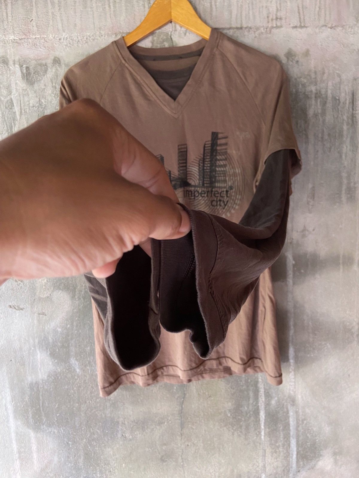Japanese Brand DOUBLE LAYER IMPERFECT CITY LONG SLEEVE Size US L / EU 52-54 / 3 - 3 Thumbnail