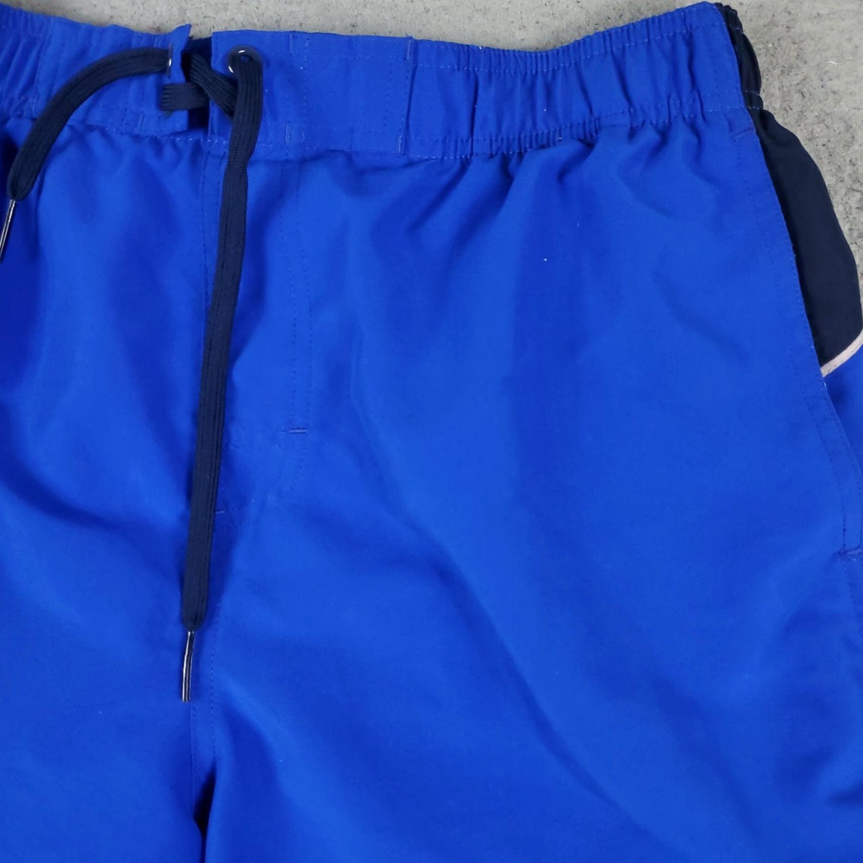 Nike Nike Shorts Bottom Mens Large Blue Swoosh Lace Tie Beach Trunks Size US 33 - 3 Thumbnail