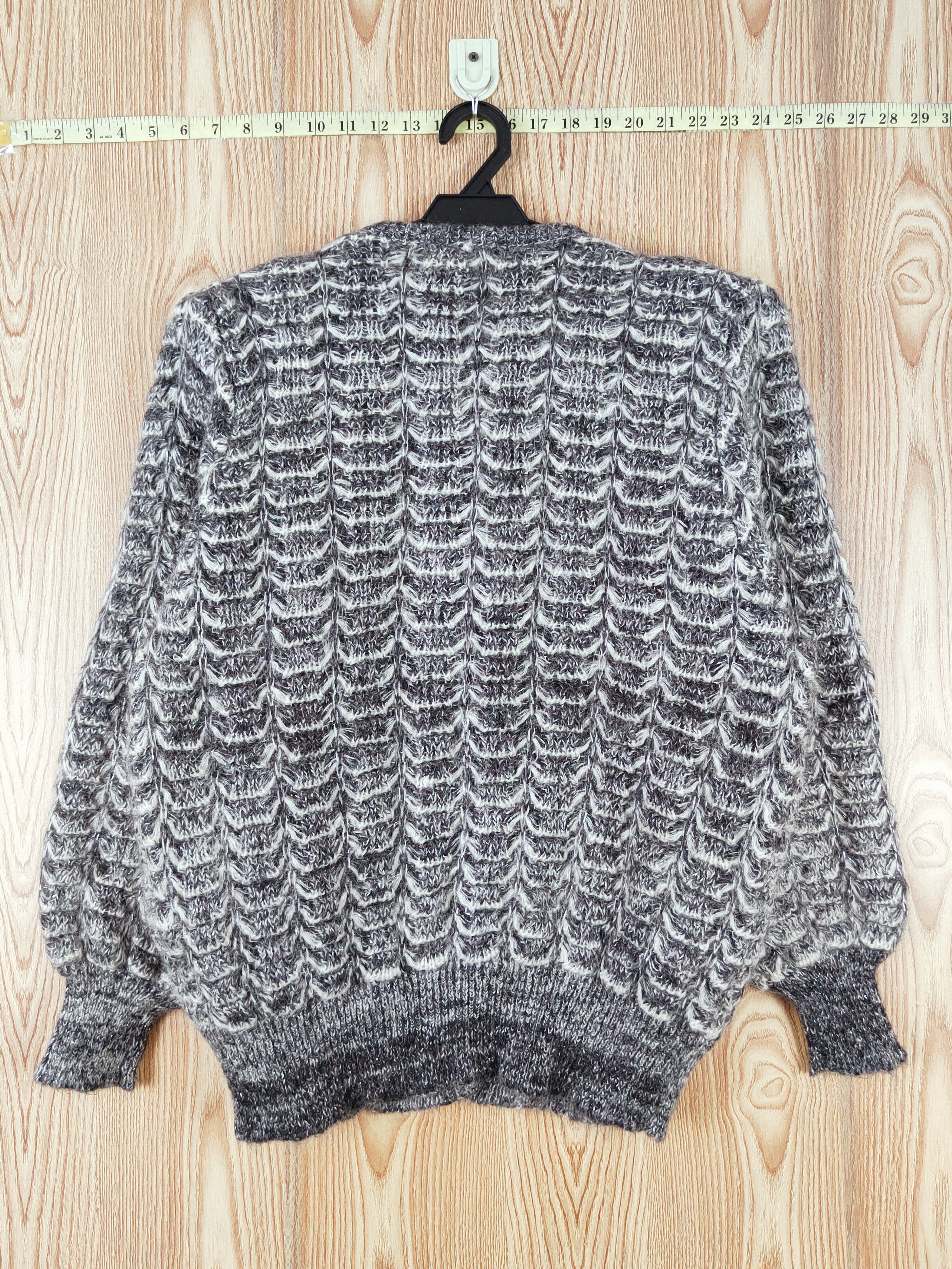 Japanese Brand Love Modocc Black White Knitwear Cardigan #W747 Size M / US 6-8 / IT 42-44 - 7 Thumbnail
