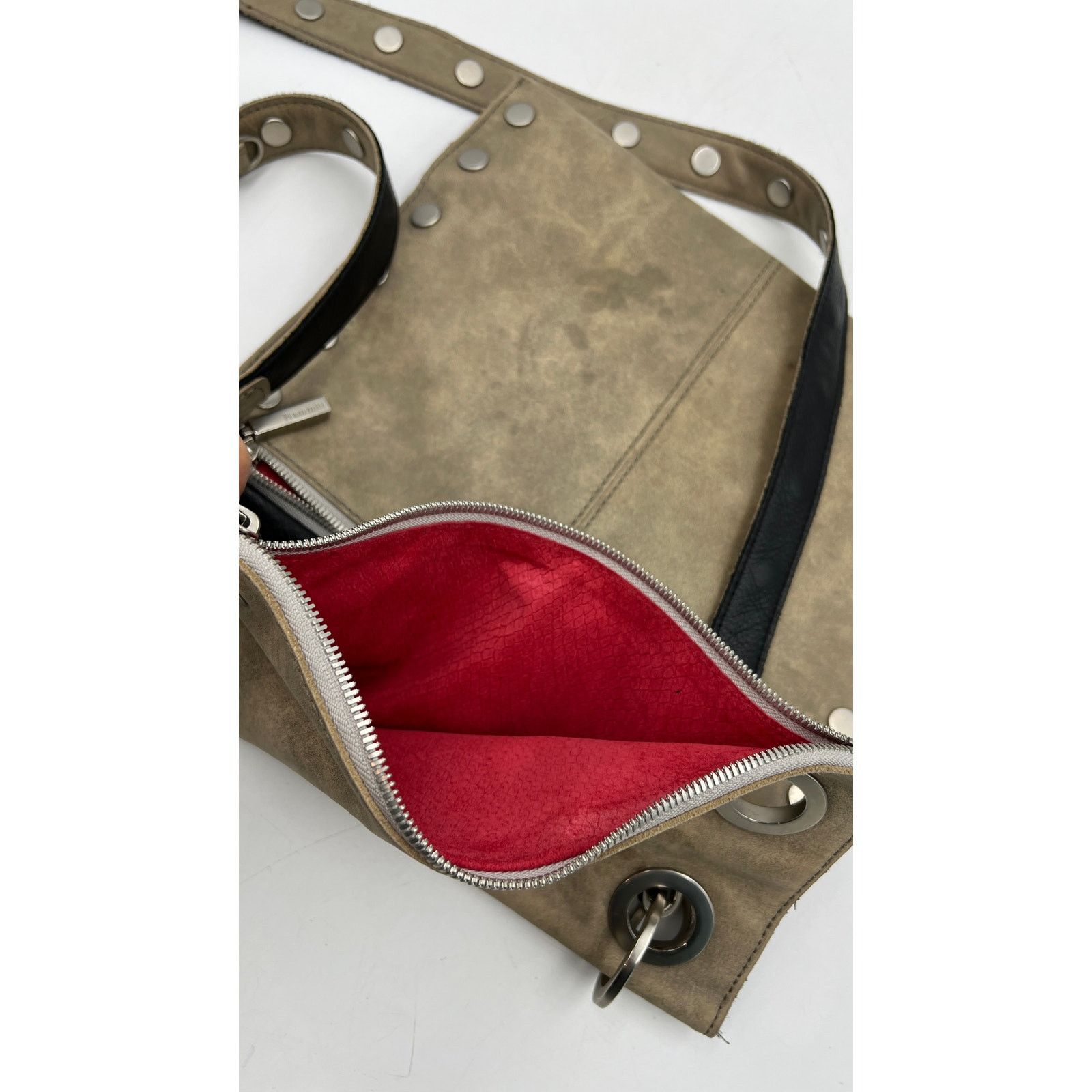 HAMMITT Montana Large Reversible Leather Crossbody Bag Black Gold Size ONE SIZE - 3 Thumbnail