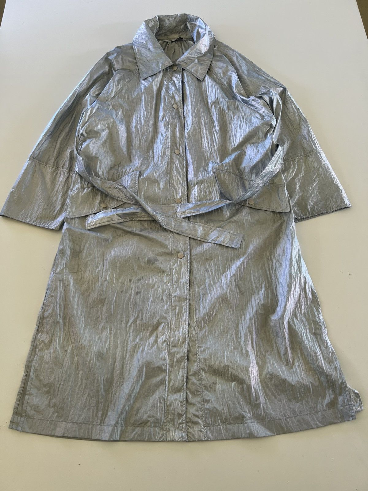 Zara Trench Coat Zara Metallic Size US M / EU 48-50 / 2 - 4 Thumbnail