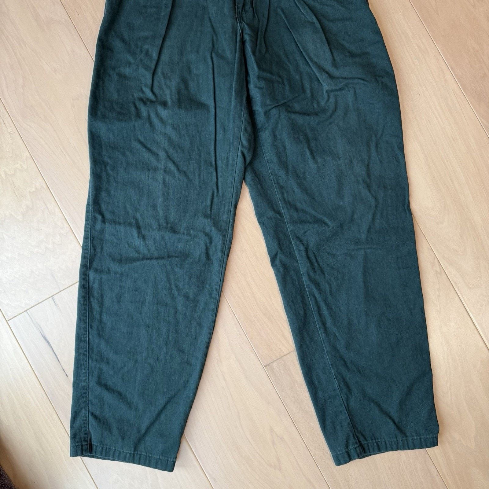 Polo Ralph Lauren Vintage Polo Ralph Lauren Pleated Pants 28 Green Minimalist Size US 28 / EU 44 - 4 Thumbnail