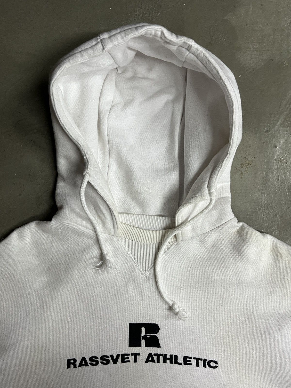 Gosha Rubchinskiy RASSVET ATHLETIC Russell x Gosha Oversized Boxy Hoodie Size US L / EU 52-54 / 3 - 12 Thumbnail