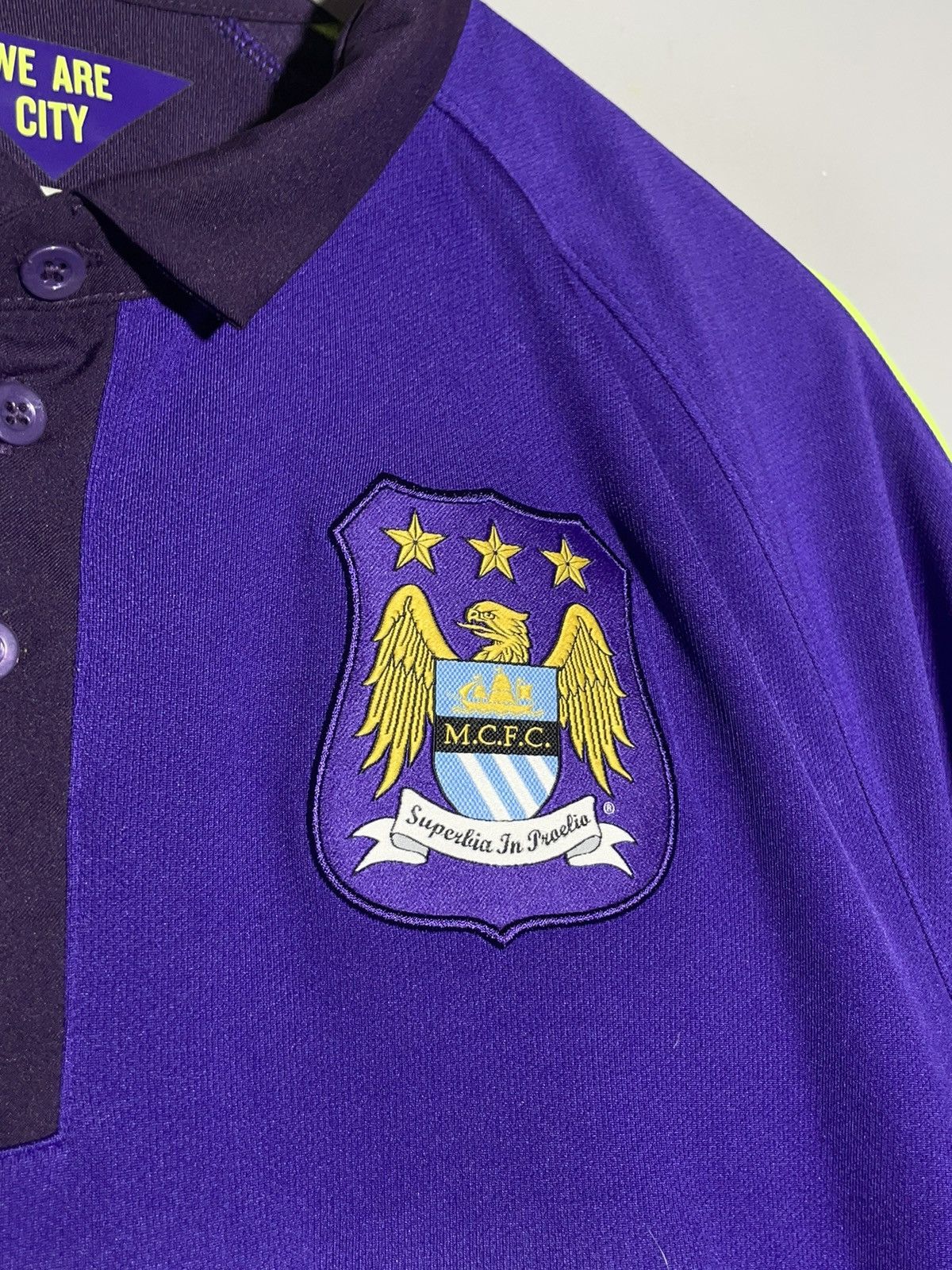 Nike Manchester City Nike 2014/15 Third Y2k Football Shirt Size US L / EU 52-54 / 3 - 4 Thumbnail