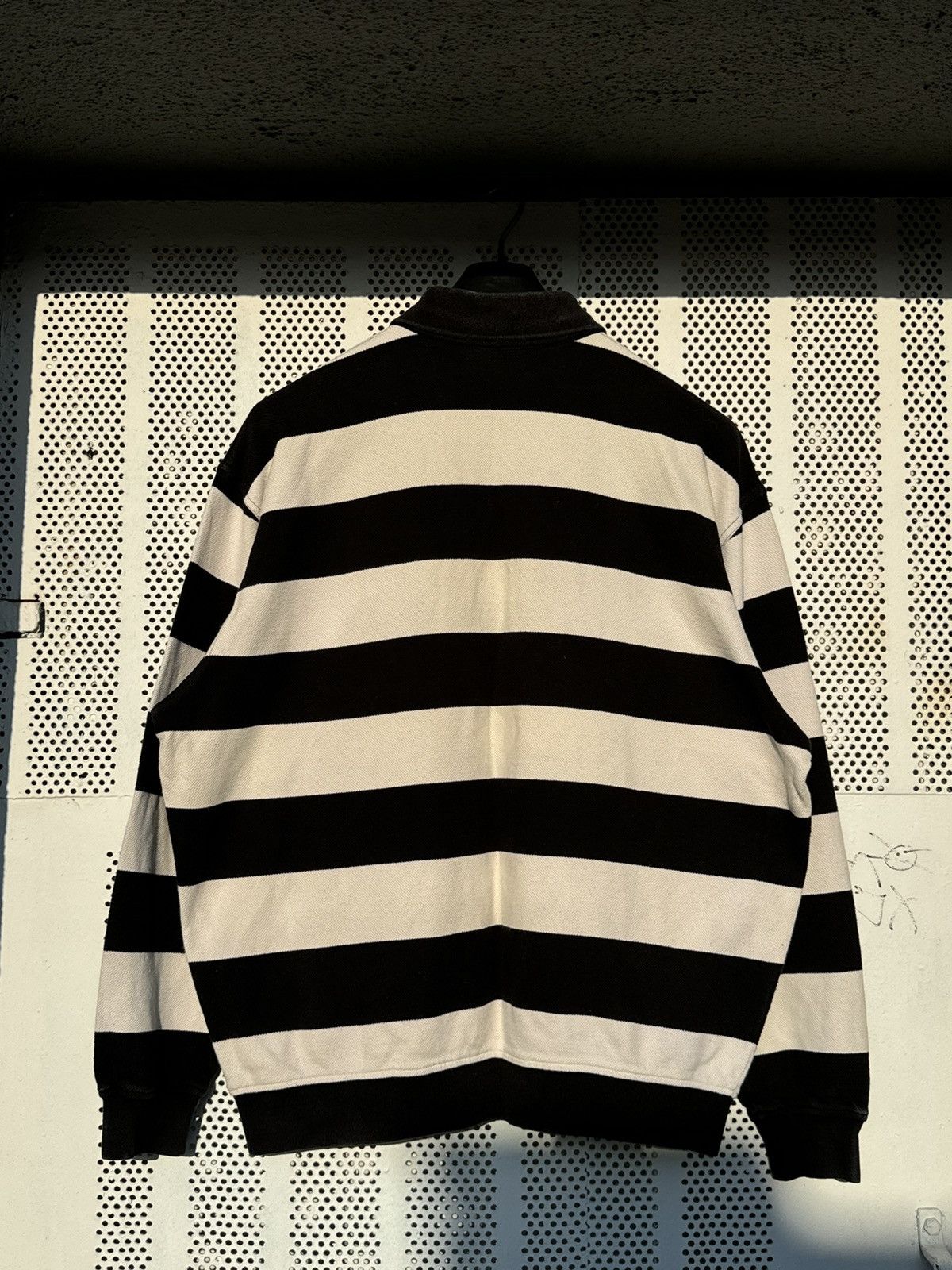Hugo Boss × Vintage Vintage Hugo Boss Golf Big Logo Longsleeve Rugby Polo Shirt Size US XL / EU 56 / 4 - 10 Thumbnail