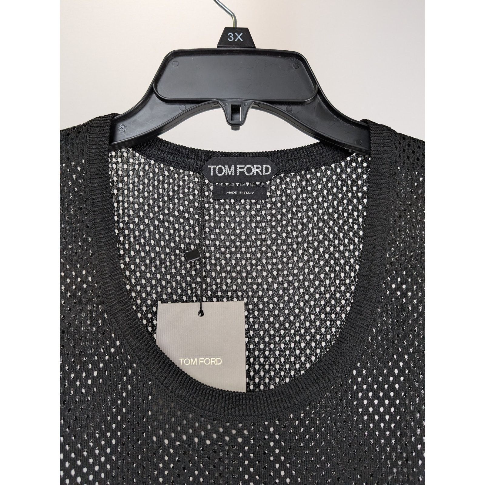 Tom Ford o1rshd1 Mesh Top Tank in Black Size US L / EU 52-54 / 3 - 5 Thumbnail
