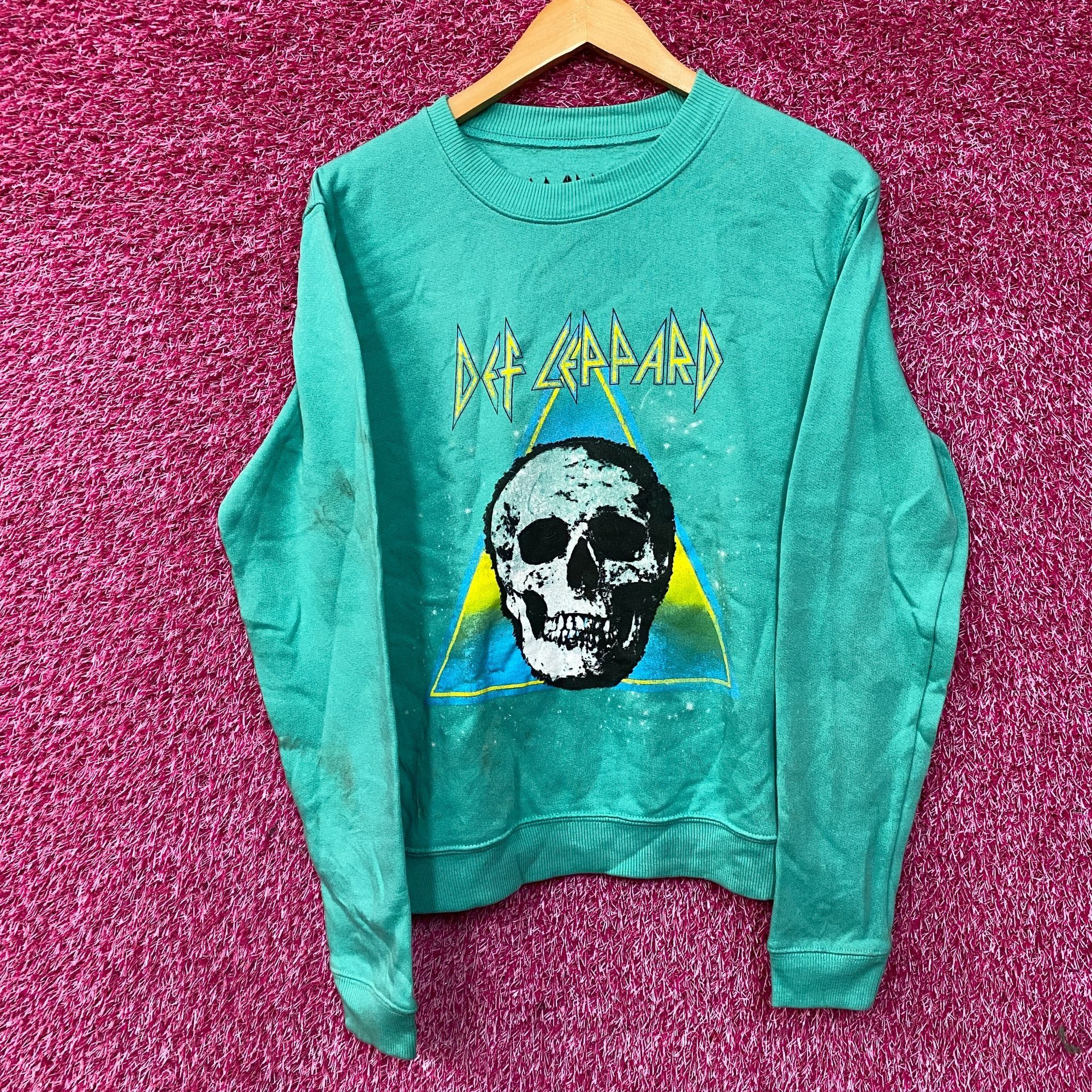 Def Leppard Def Leppard Retro Active Skull Crew Neck Teal Sweatshirt Sma Size US S / EU 44-46 / 1 - 1 Thumbnail