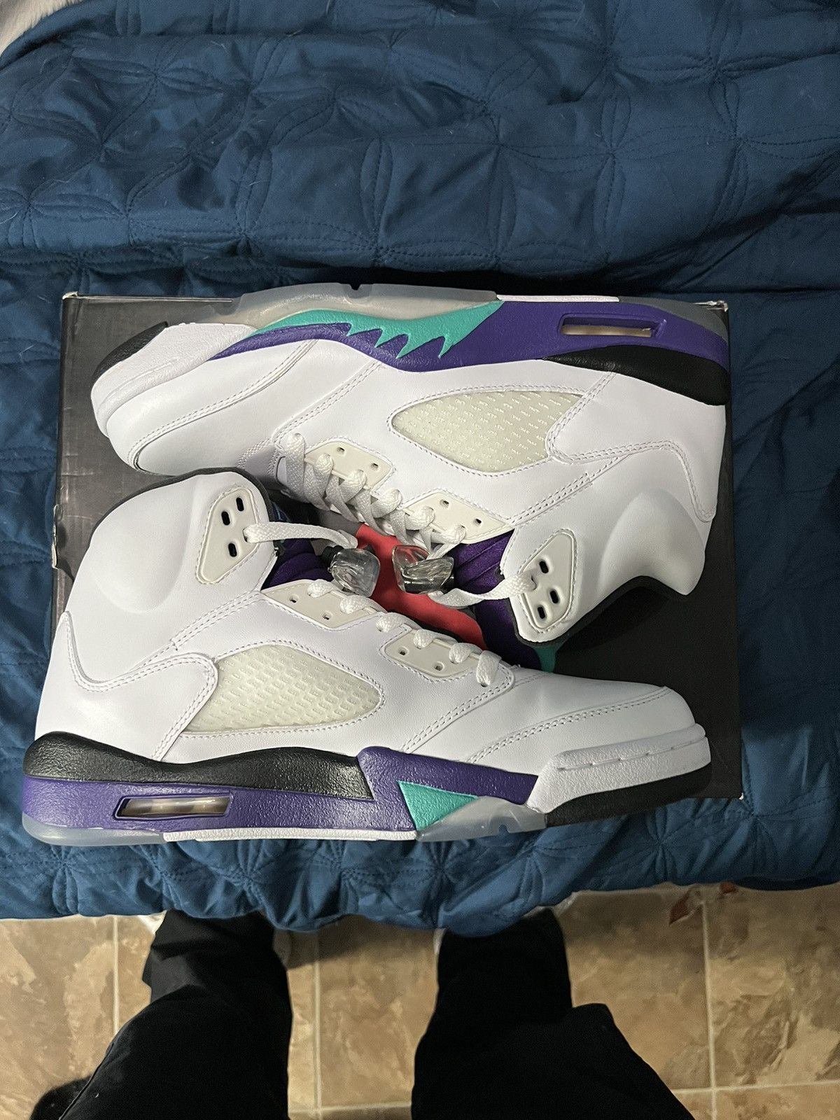 mens air jordan 5 retro grape