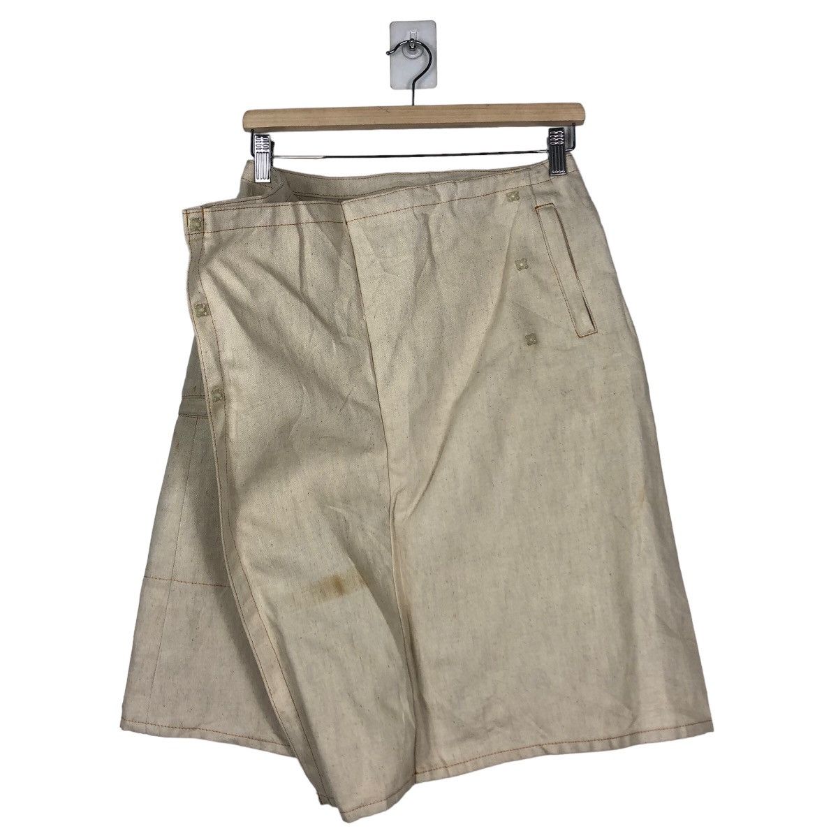 Burberry Vintage Burberrys London Blue Label Skirt Chore Duck Canvas Size 28" / US 6 / IT 42 - 11 Thumbnail