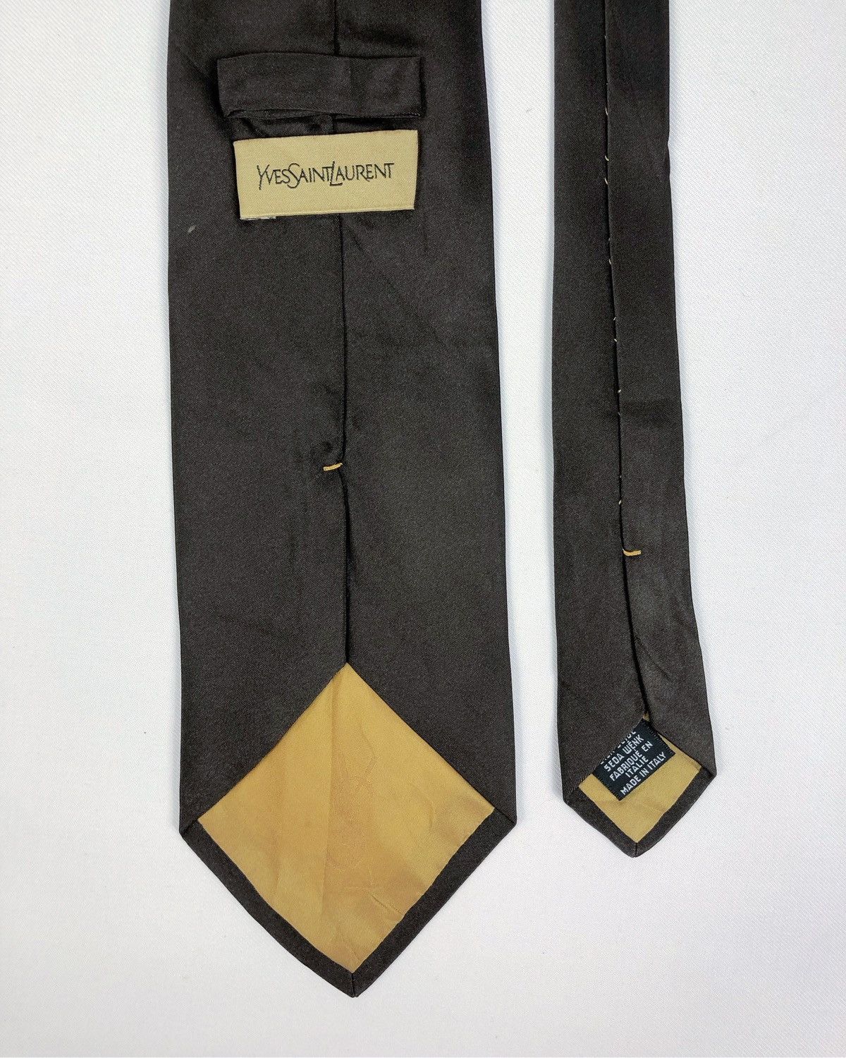 Yves Saint Laurent Rare Vintage Yves Saint Laurent YSL Silk Tie Made in Italy Size ONE SIZE - 6 Thumbnail