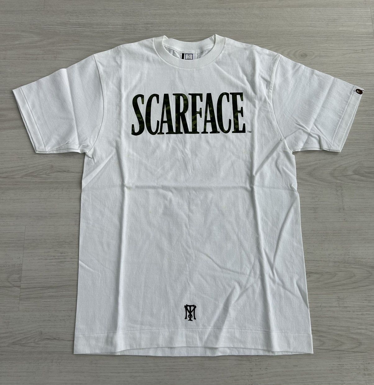 RARE OG 2006 A BATHING APE X SCARFACE GREEN CAMO TEE