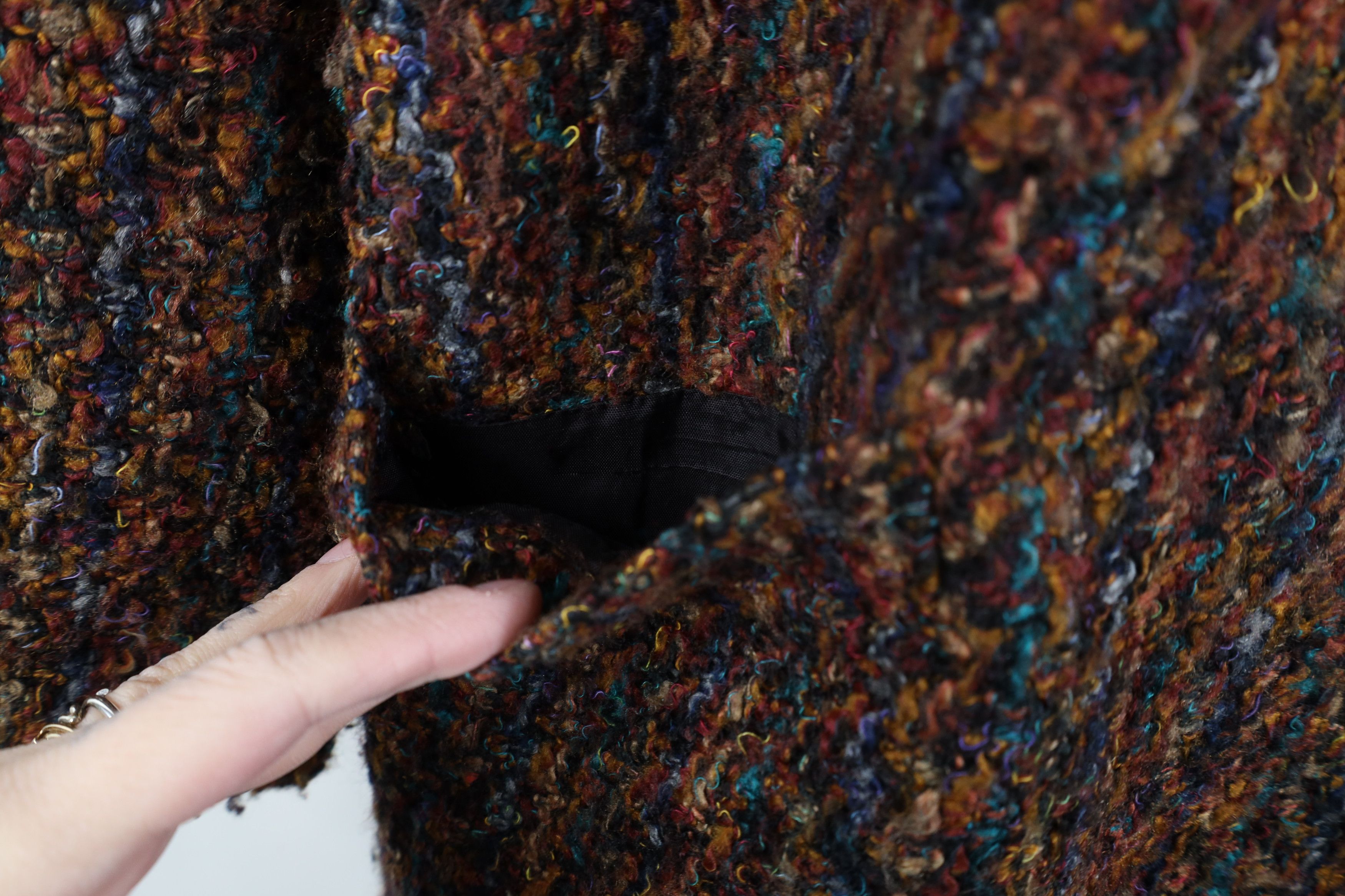 Vintage Vintage 90s Streetwear Wool Rainbow Suit Blazer Jacket USA Size XL / US 12-14 / IT 48-50 - 5 Thumbnail