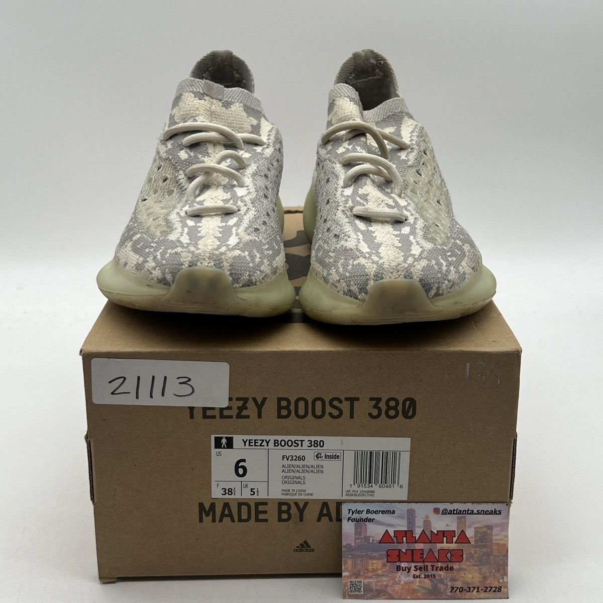 Adidas Yeezy boost 380 alien Size US 6 / EU 39 - 2 Thumbnail