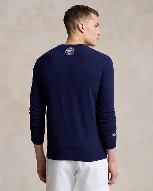 Polo Ralph Lauren Polo Ralph Lauren Wimbledon Cashmere Graphic Sweater Navy XL Size US XL / EU 56 / 4 - 3 Thumbnail